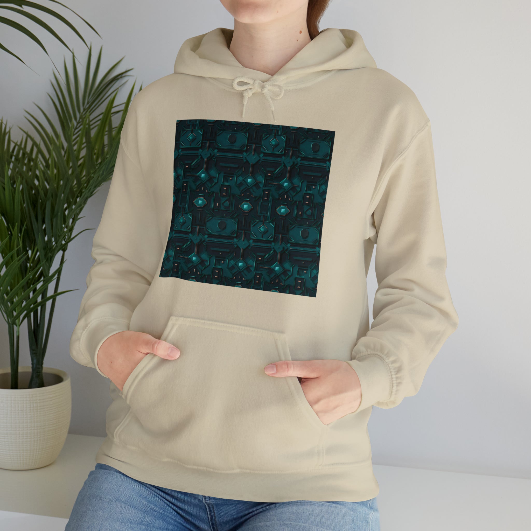 Unisex Heavy Blend™ Hooded Sweatshirt - Abstract Neon Designs 10