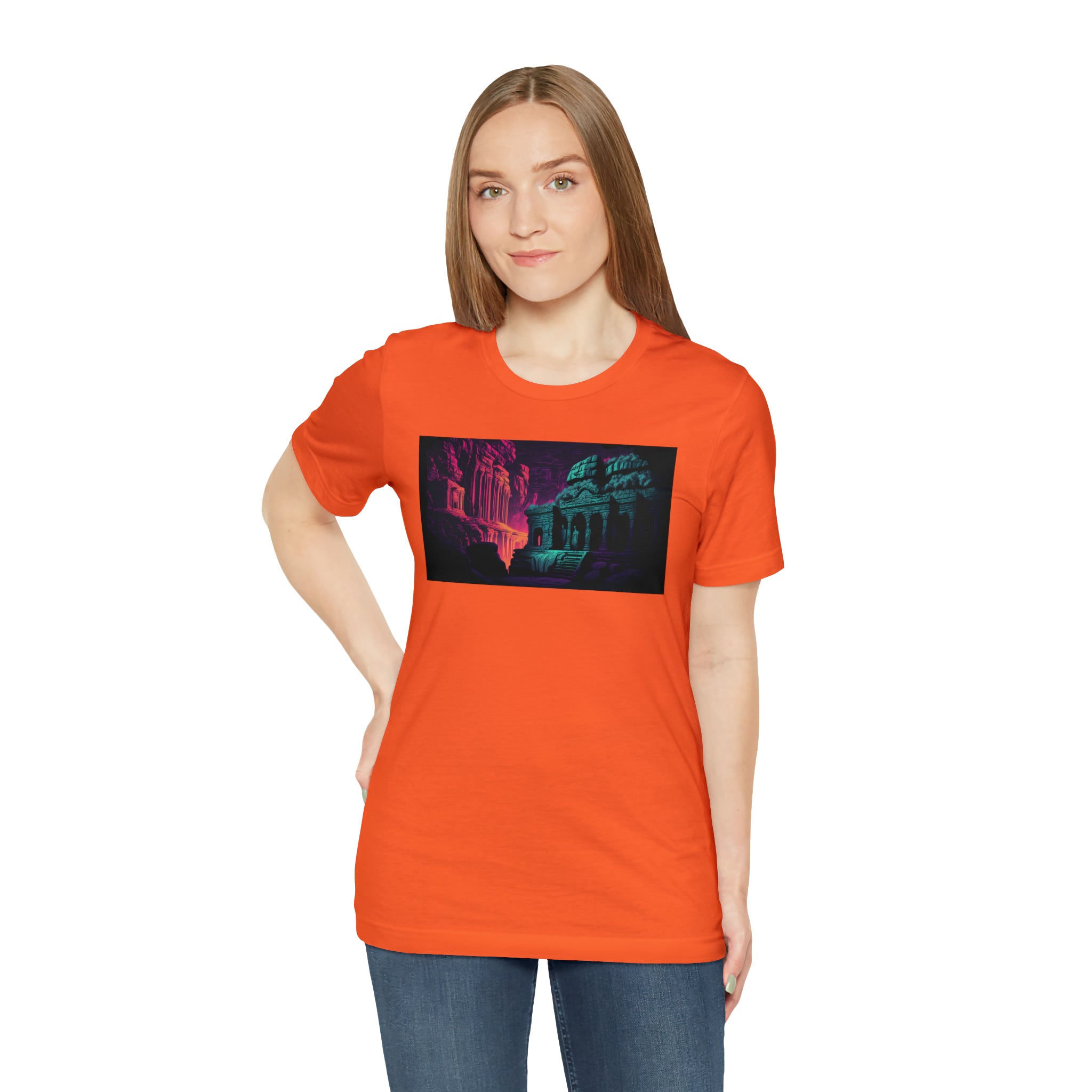 Unisex Jersey Short Sleeve Tee - Ellora Caves, India