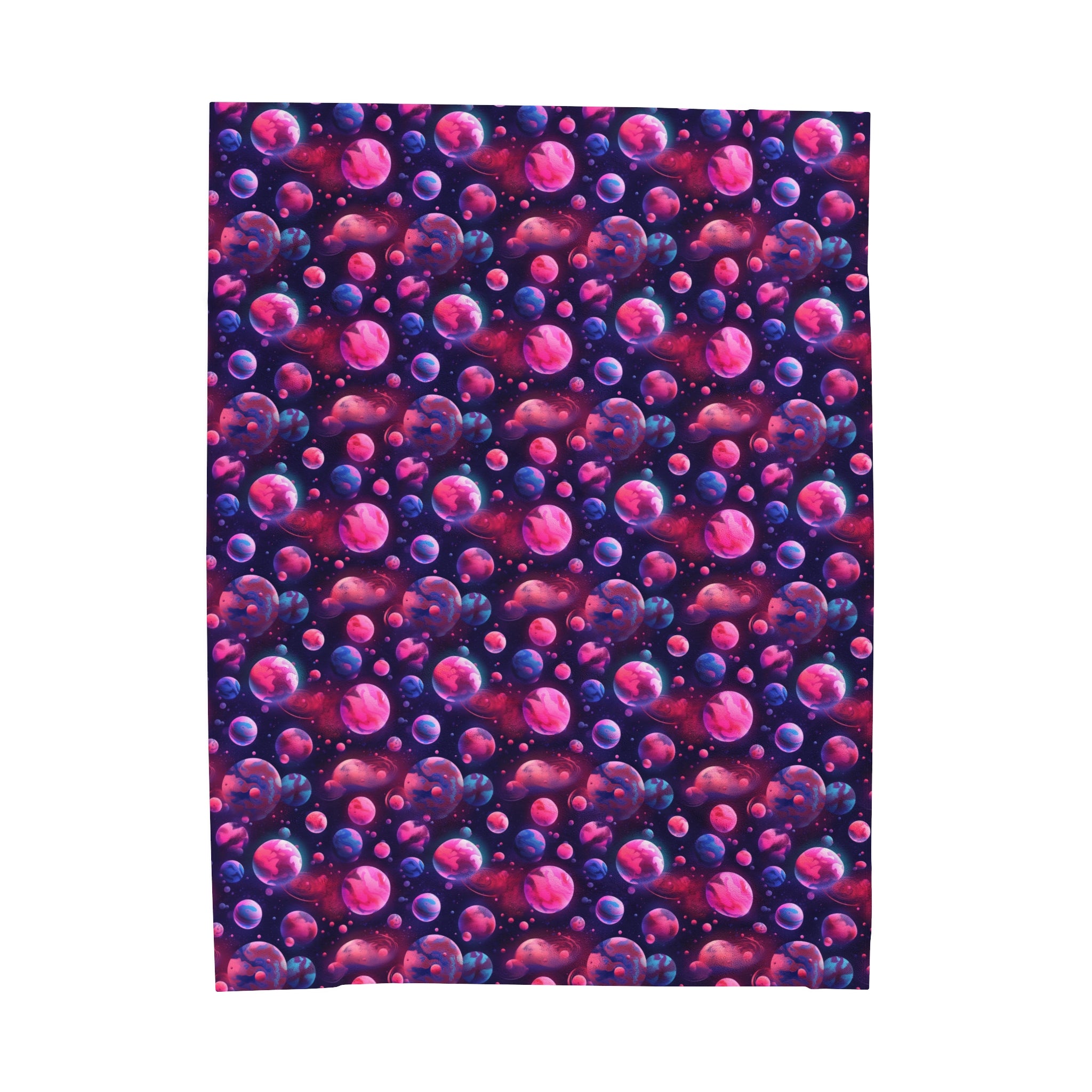 Velveteen Plush Blanket (AOP) - Fantasy Galaxies 09