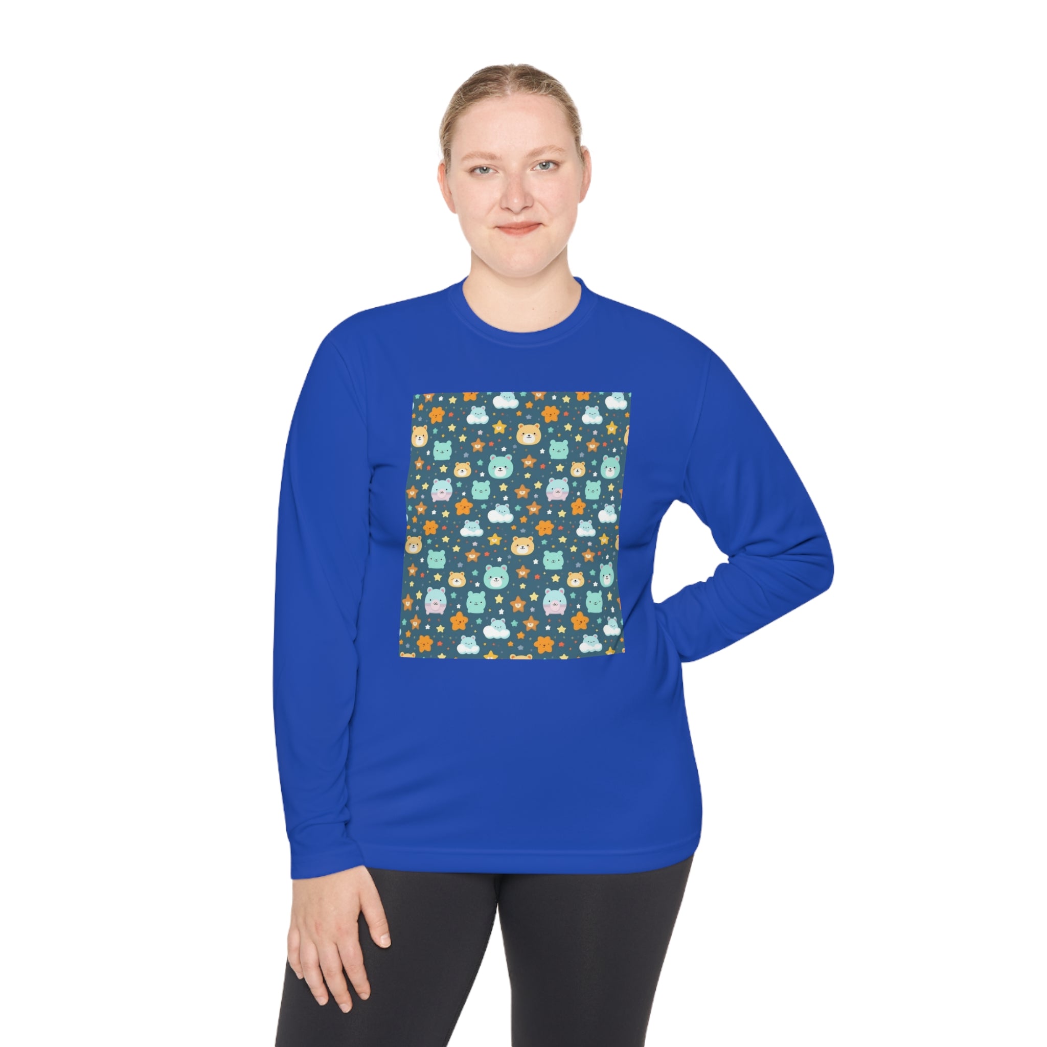 Unisex Lightweight Long Sleeve Tee (AOP) - Abstract Designs 06