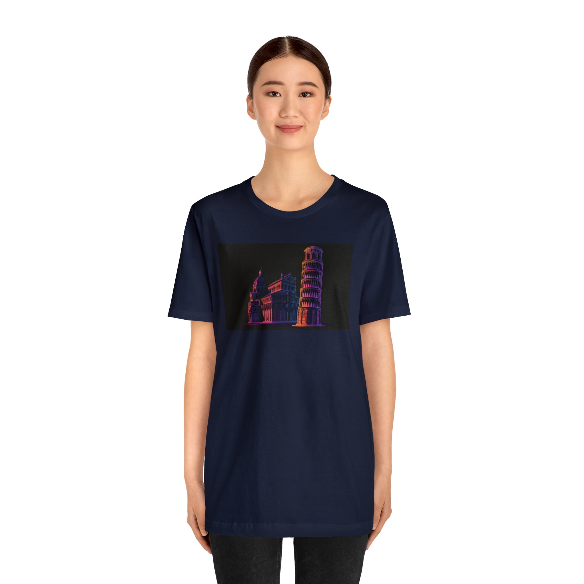 Unisex Jersey Short Sleeve Tee - Leaning Tower of Pisa, Italy