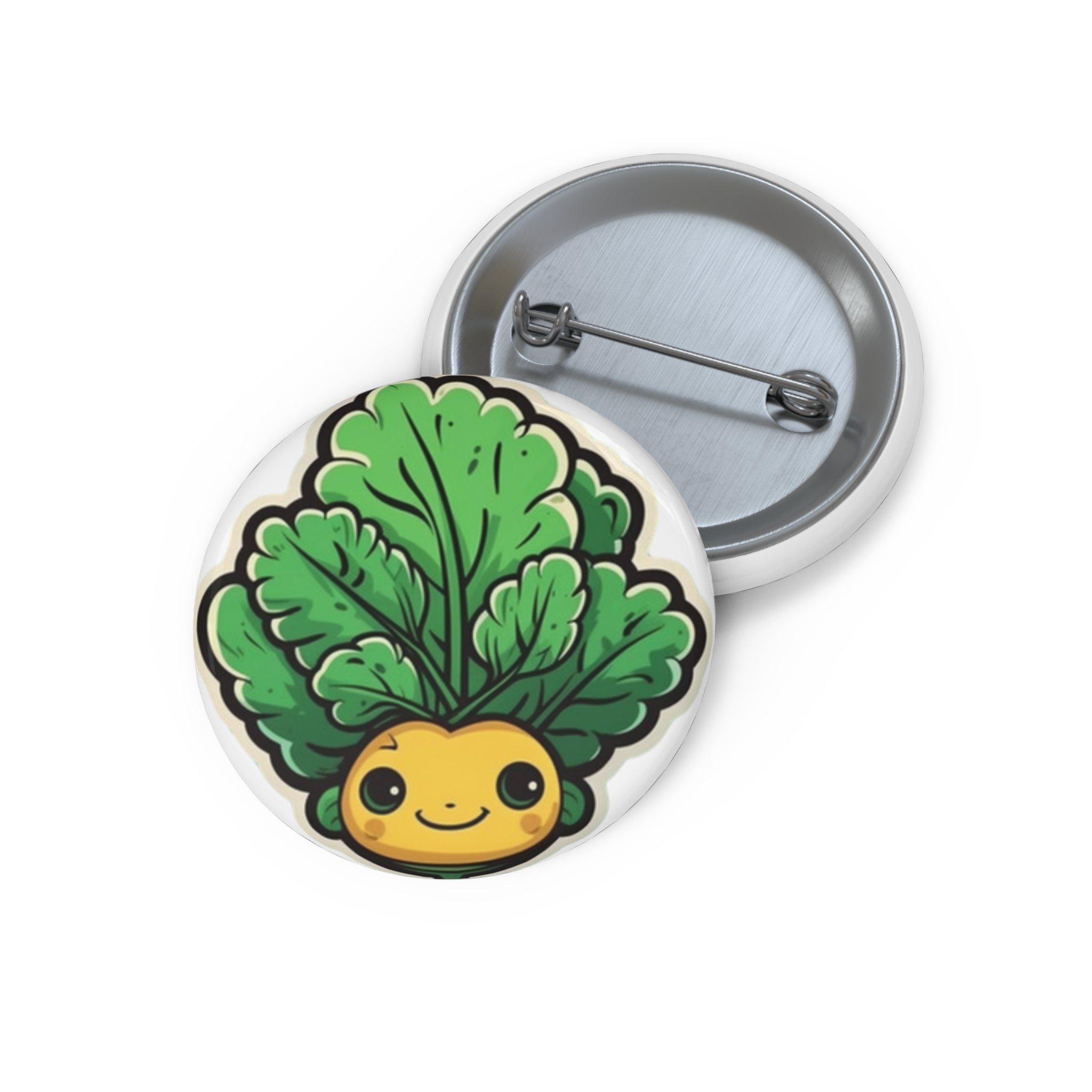 Custom Pin Buttons - Arugula