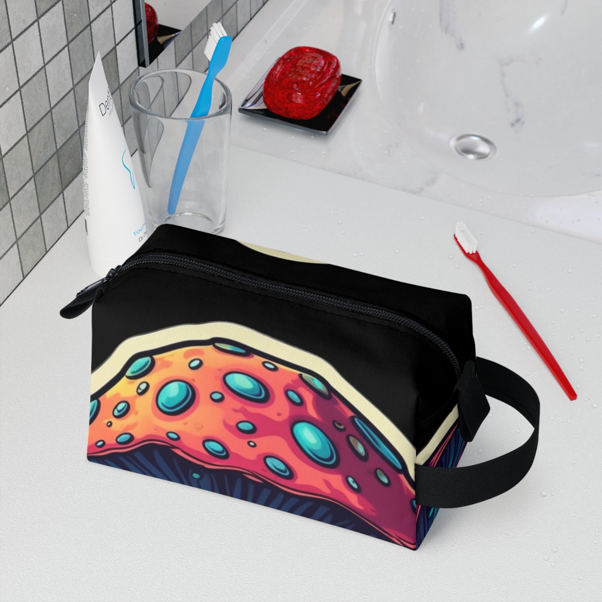 Toiletry Bag - Mushroom Pop Art 04