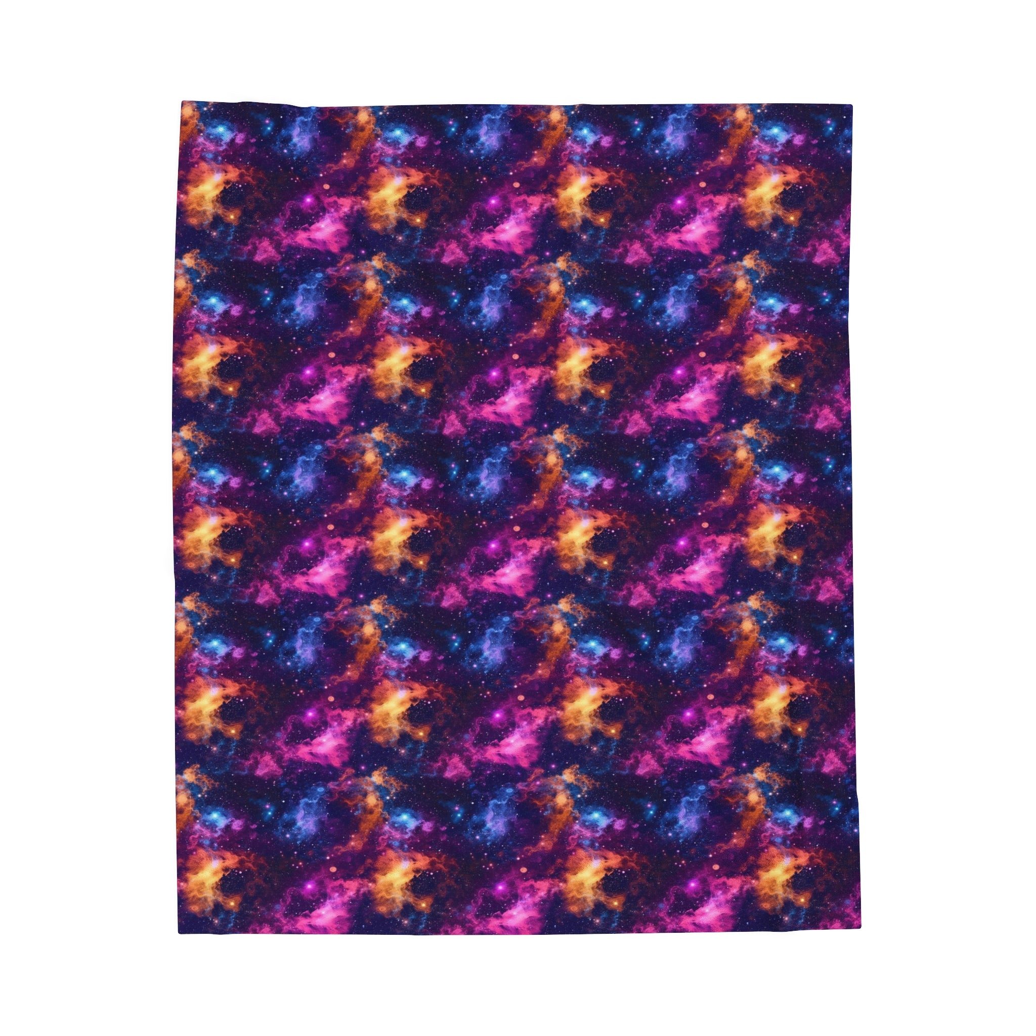 Velveteen Plush Blanket (AOP) - Fantasy Galaxies 06