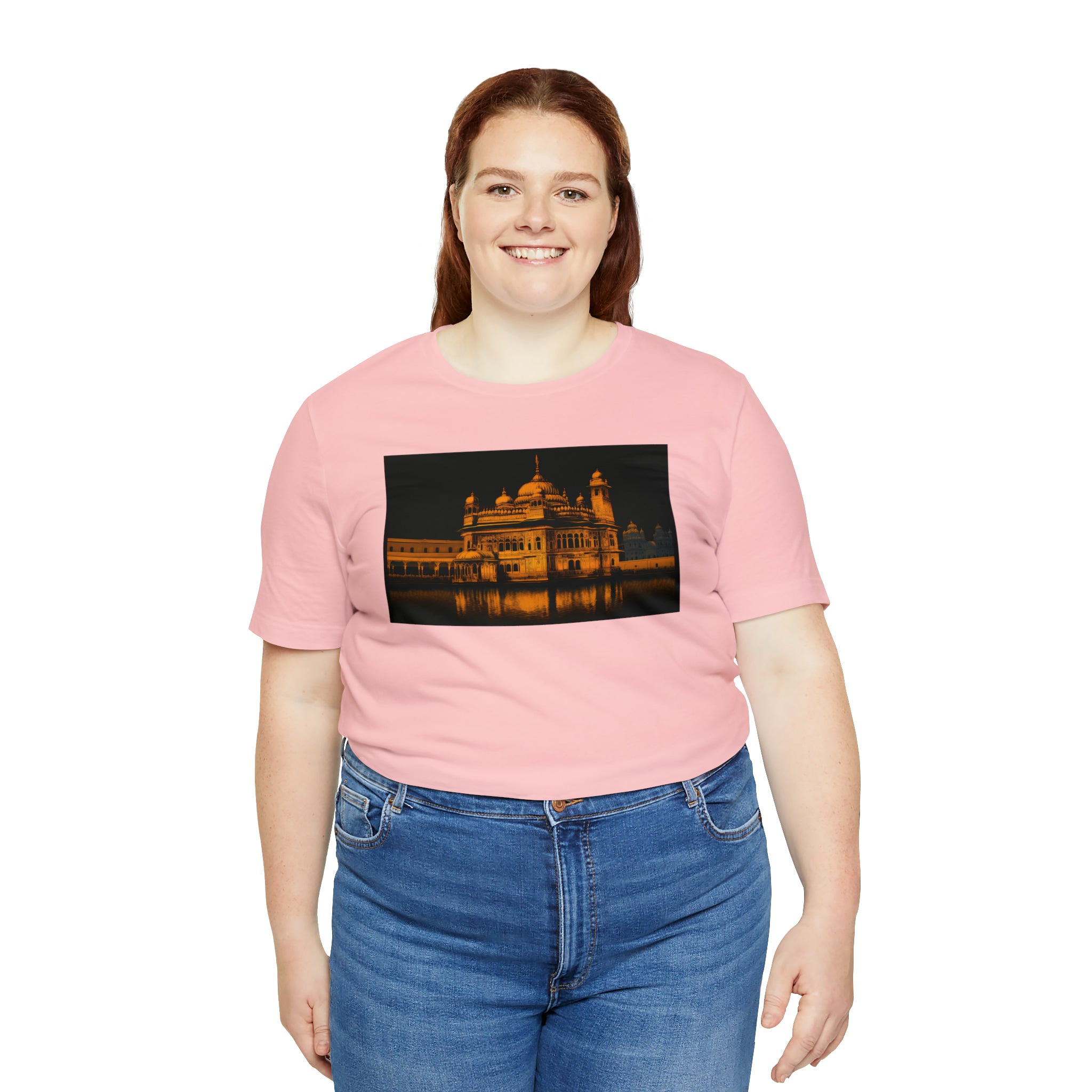 Unisex Jersey Short Sleeve Tee - Golden Temple, India