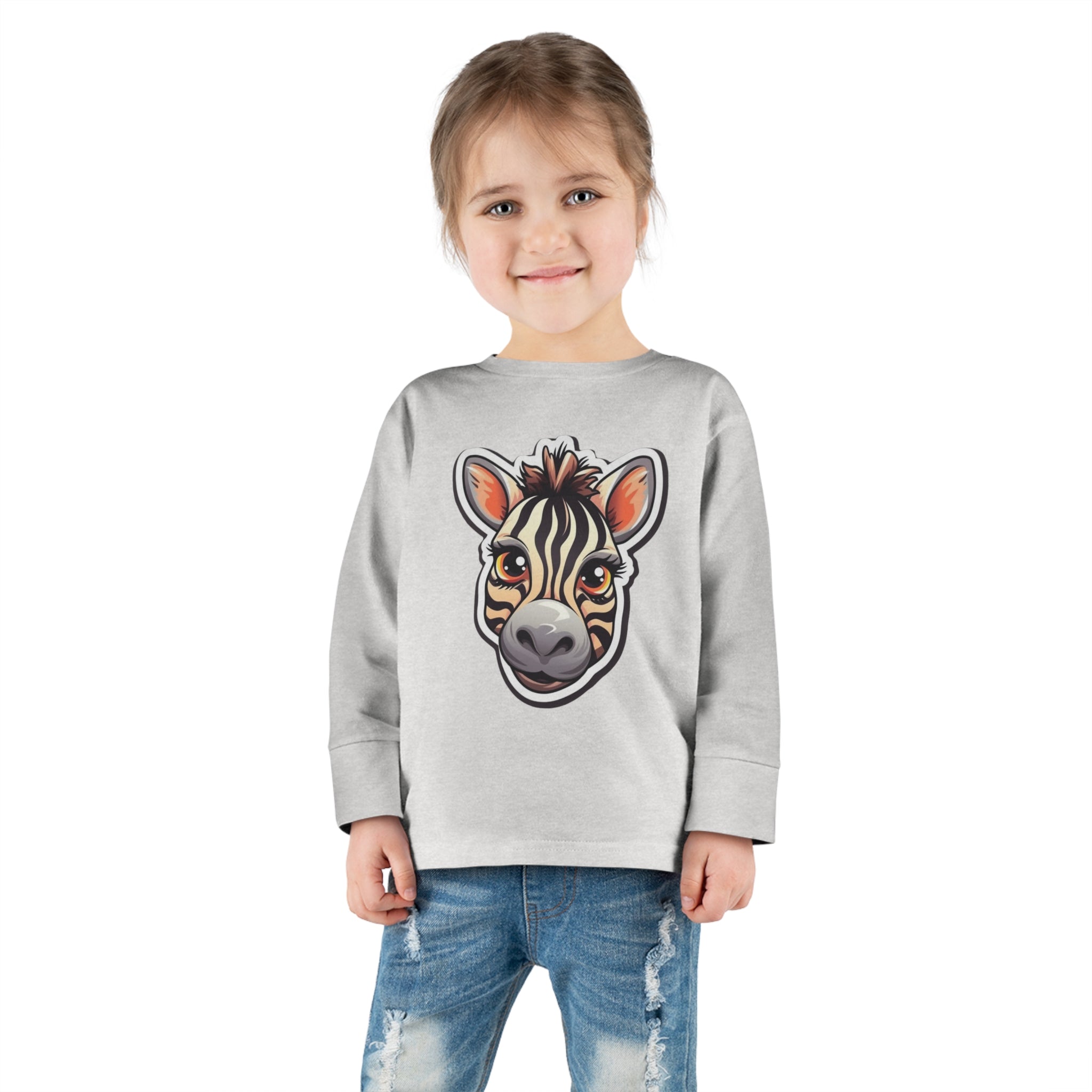 Toddler Long Sleeve Tee - Zebra Foal