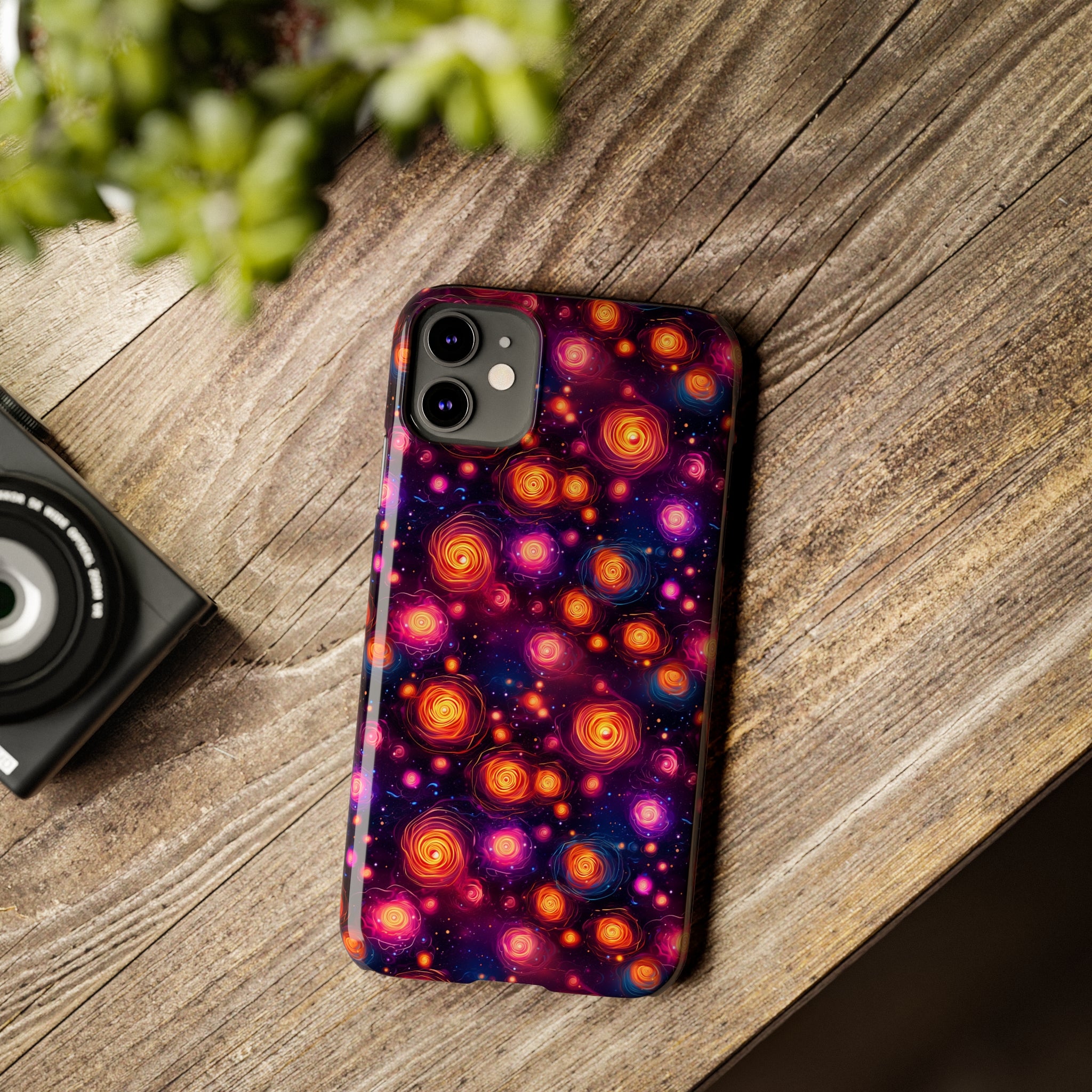 Slim Phone Cases (AOP) - Seamless Fantasy Galaxies 11