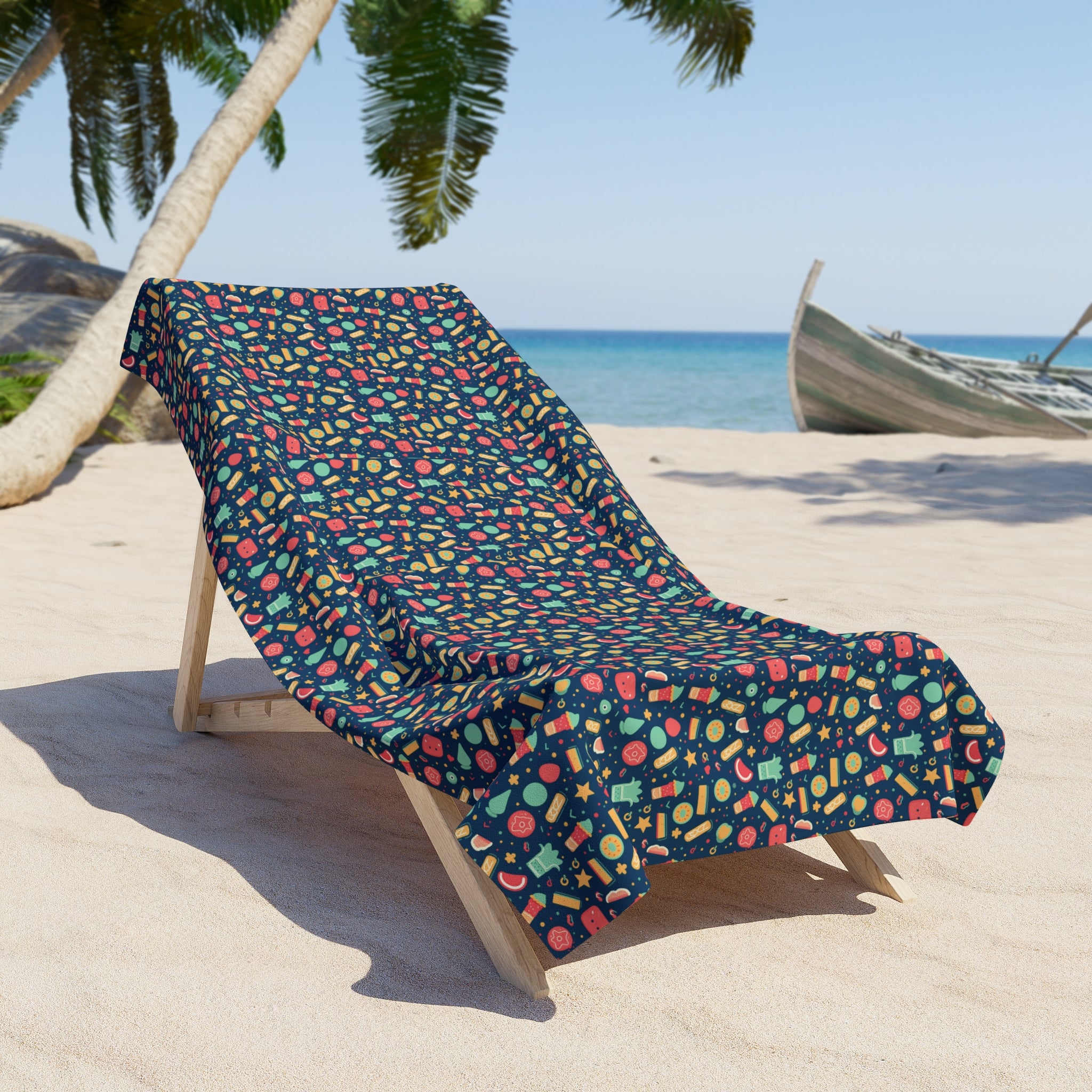Beach Towel (AOP) - Seamless Summer Designs 02
