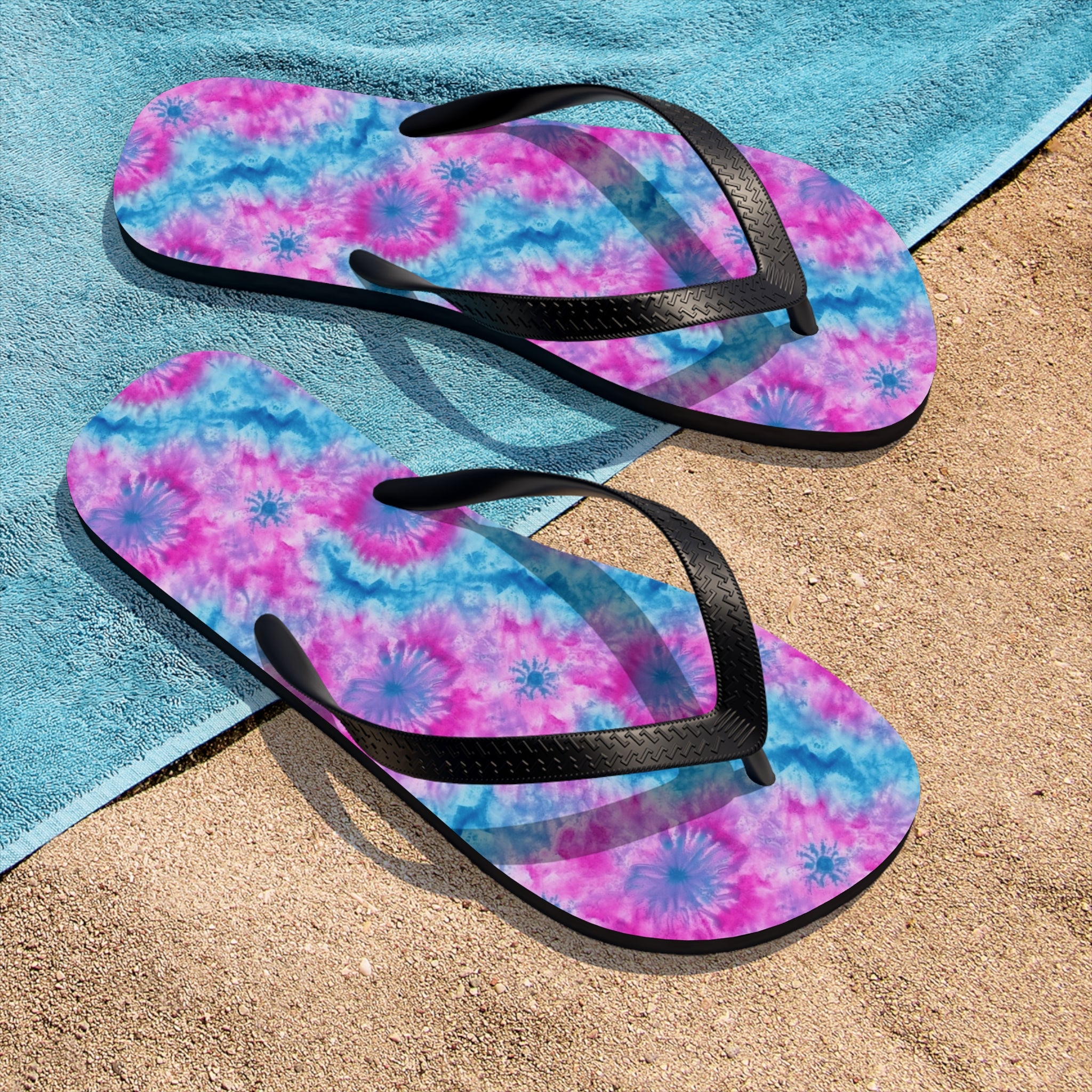 Unisex Flip-Flops (AOP) - Tie Dye Designs 02