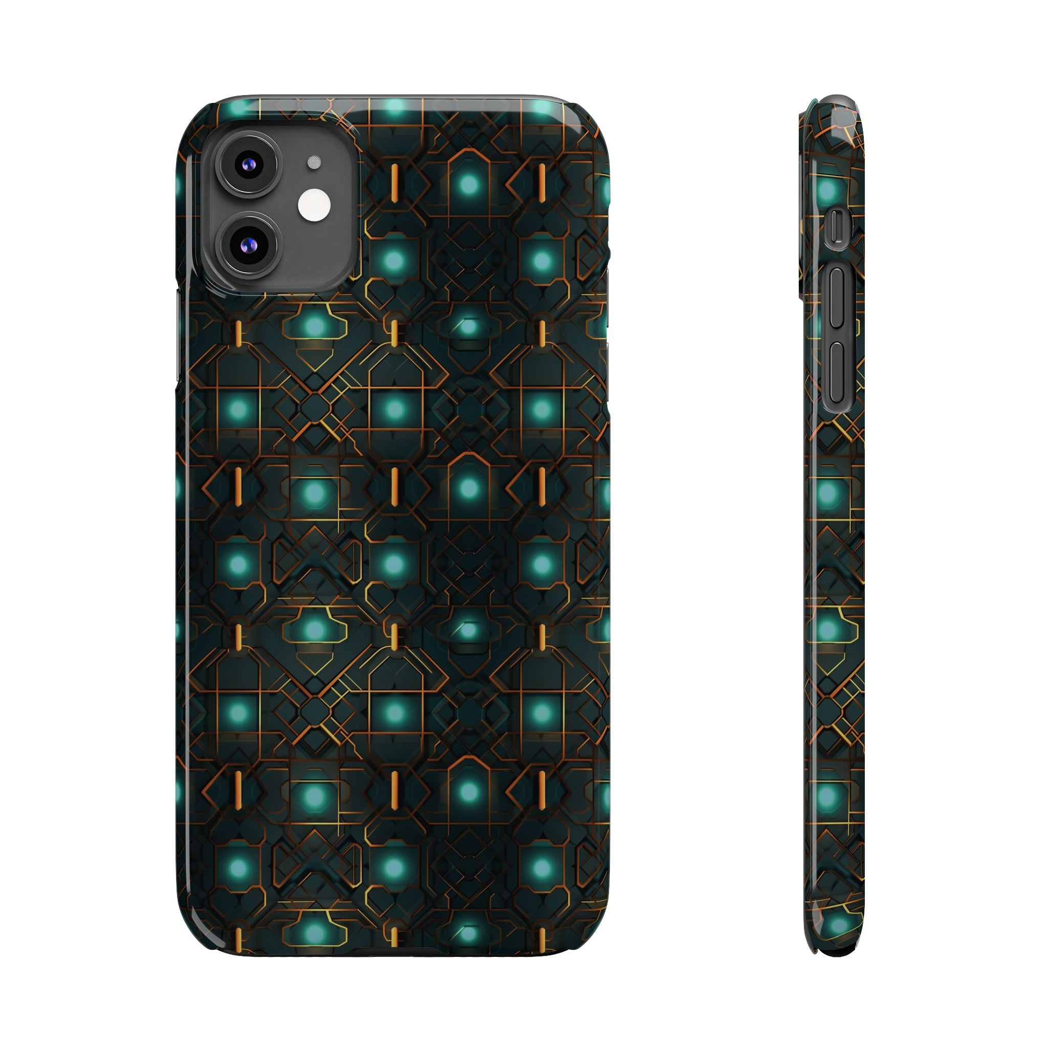 Slim Phone Cases (AOP) - Seamless Futuristic Designs 01