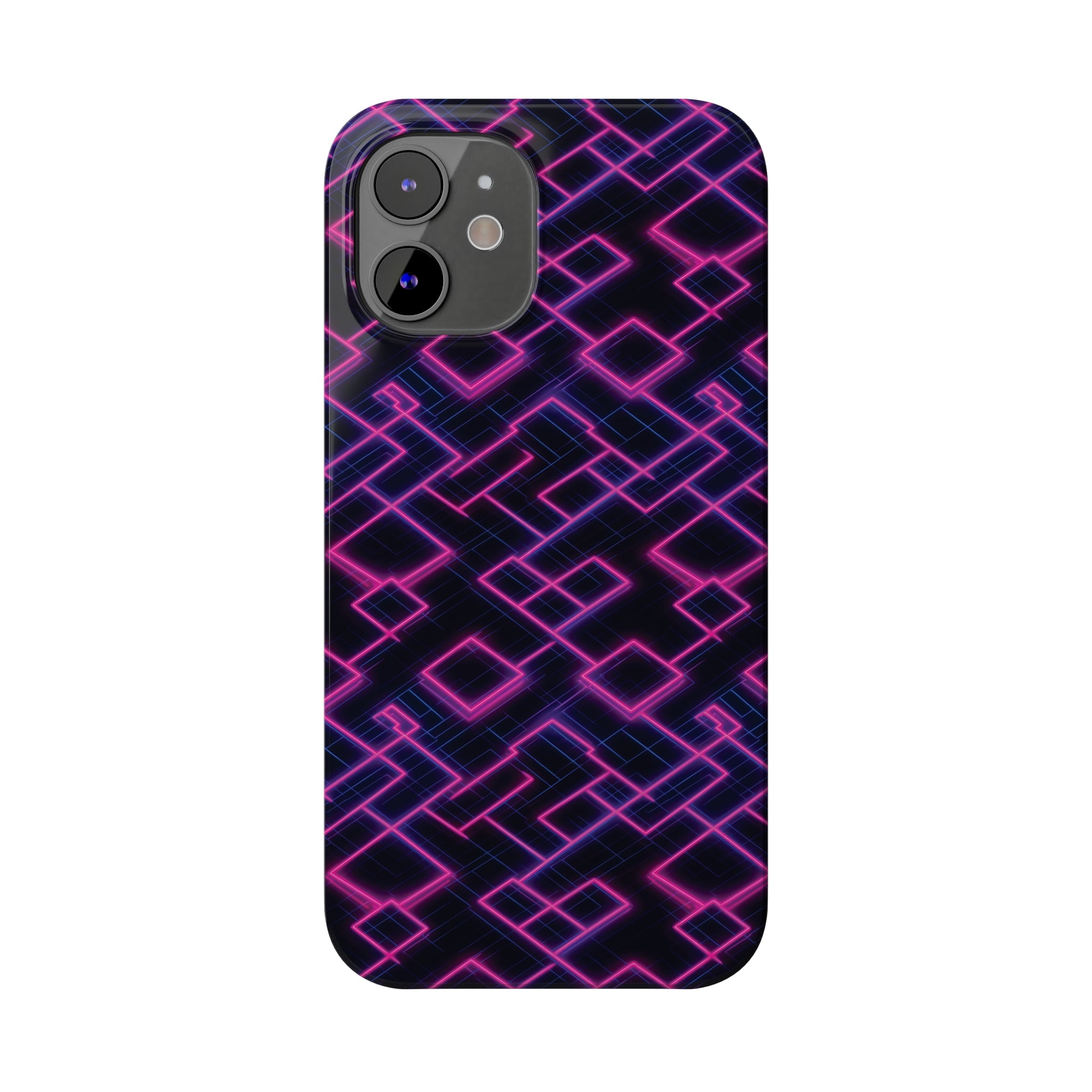 Slim Phone Cases (AOP) - Seamless Synthwave Designs 01