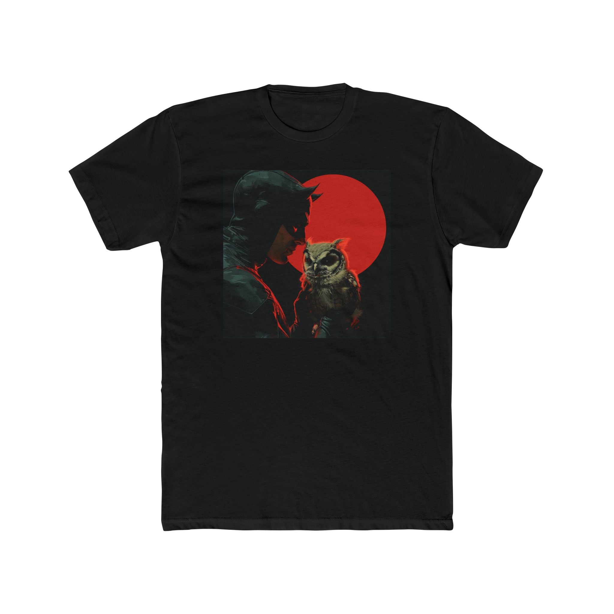 Men's Cotton Crew Tee - Superheroes Collection - Daredevil and owl