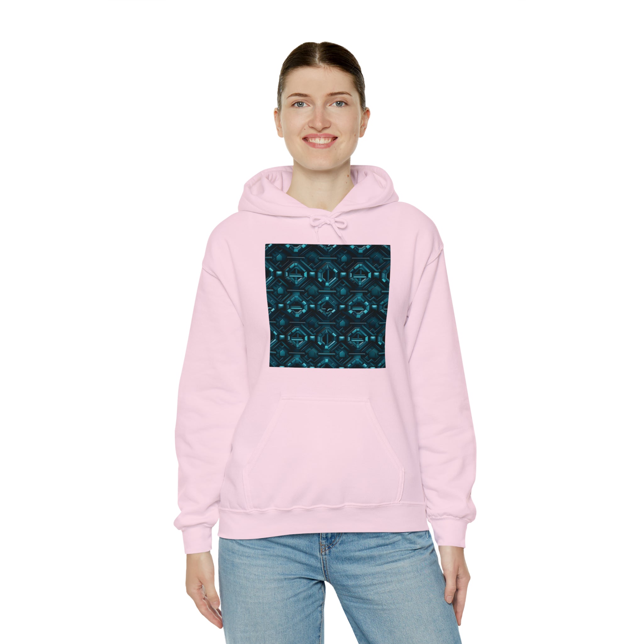 Unisex Heavy Blend™ Hooded Sweatshirt - Abstract Neon Designs 08