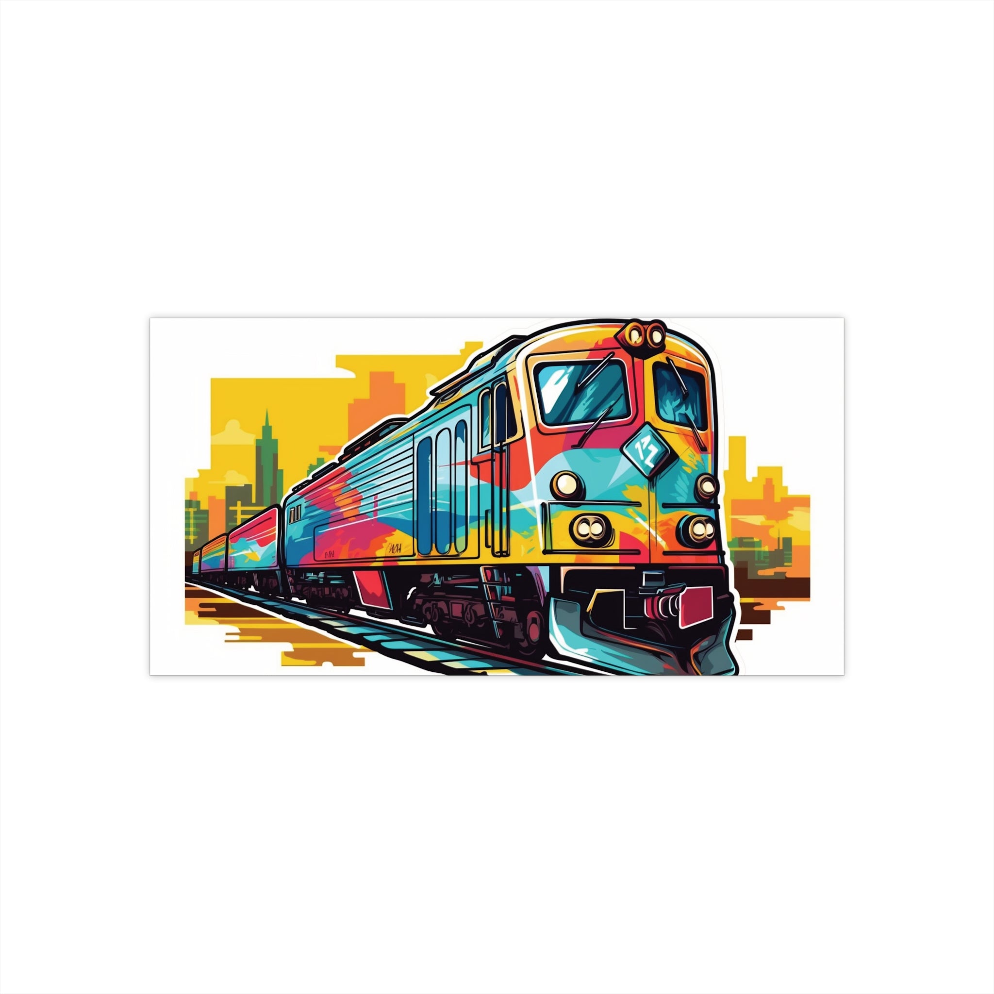 Bumper Stickers - Pop Art Designs, Train