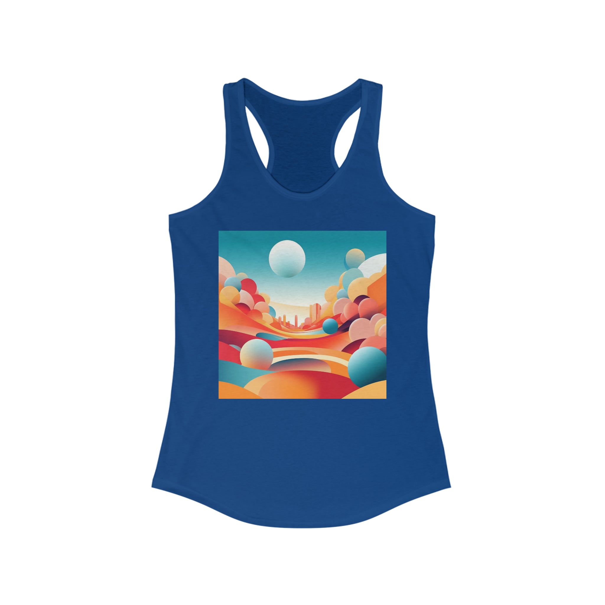 Women's Ideal Racerback Tank - Vector Art Design 10