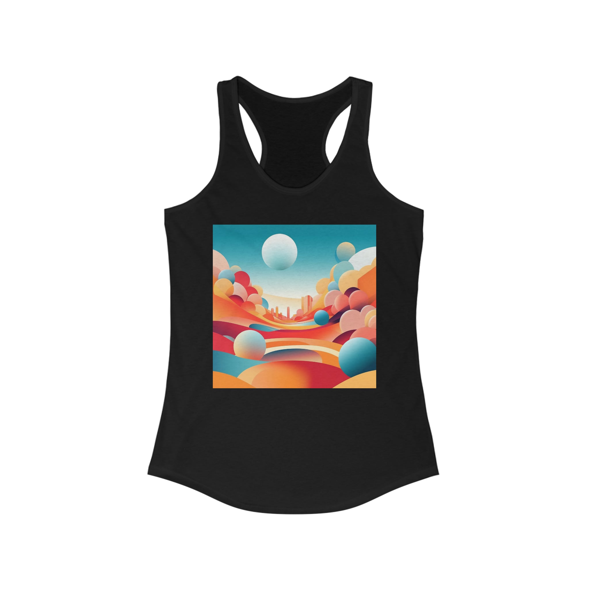 Women's Ideal Racerback Tank - Vector Art Design 10