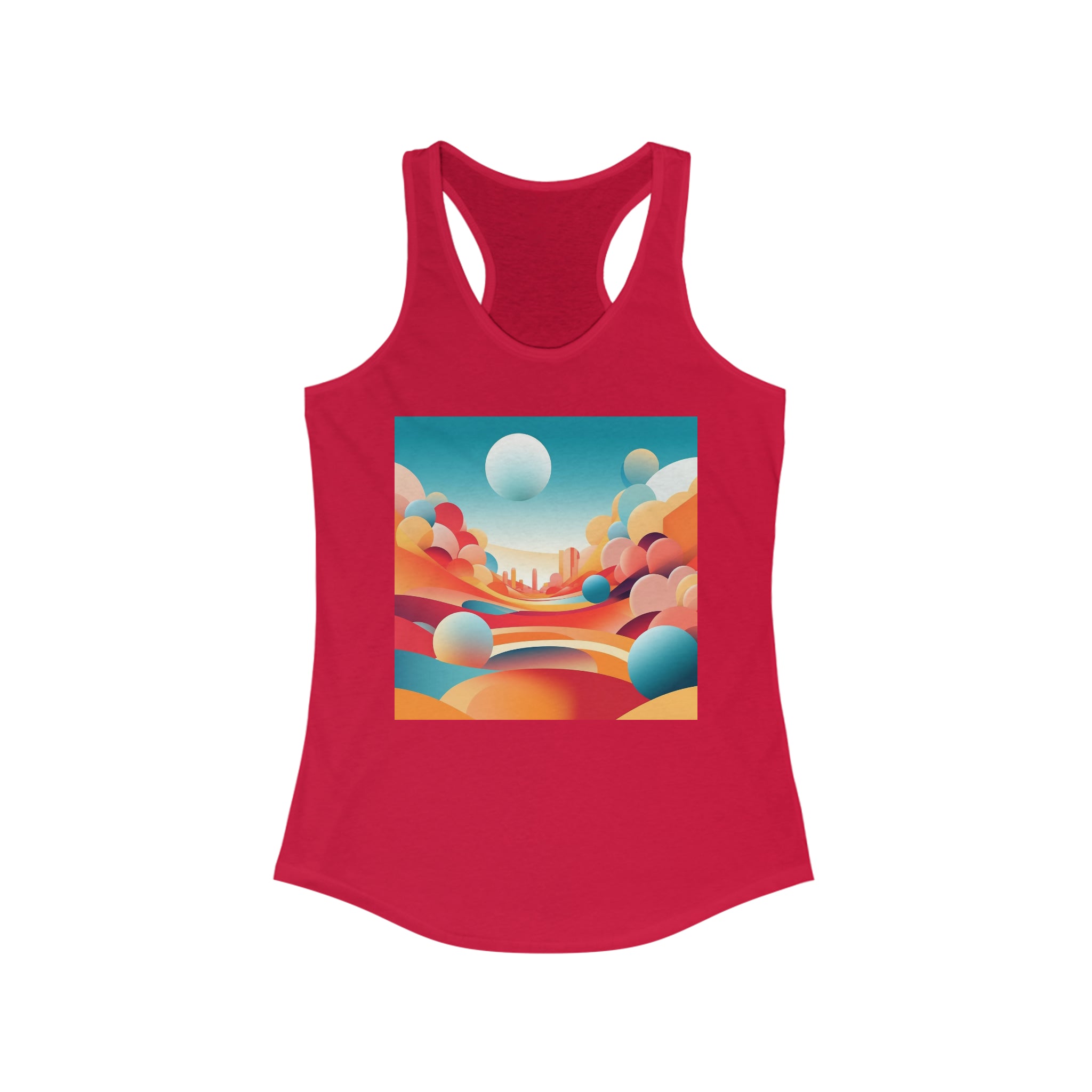 Women's Ideal Racerback Tank - Vector Art Design 10