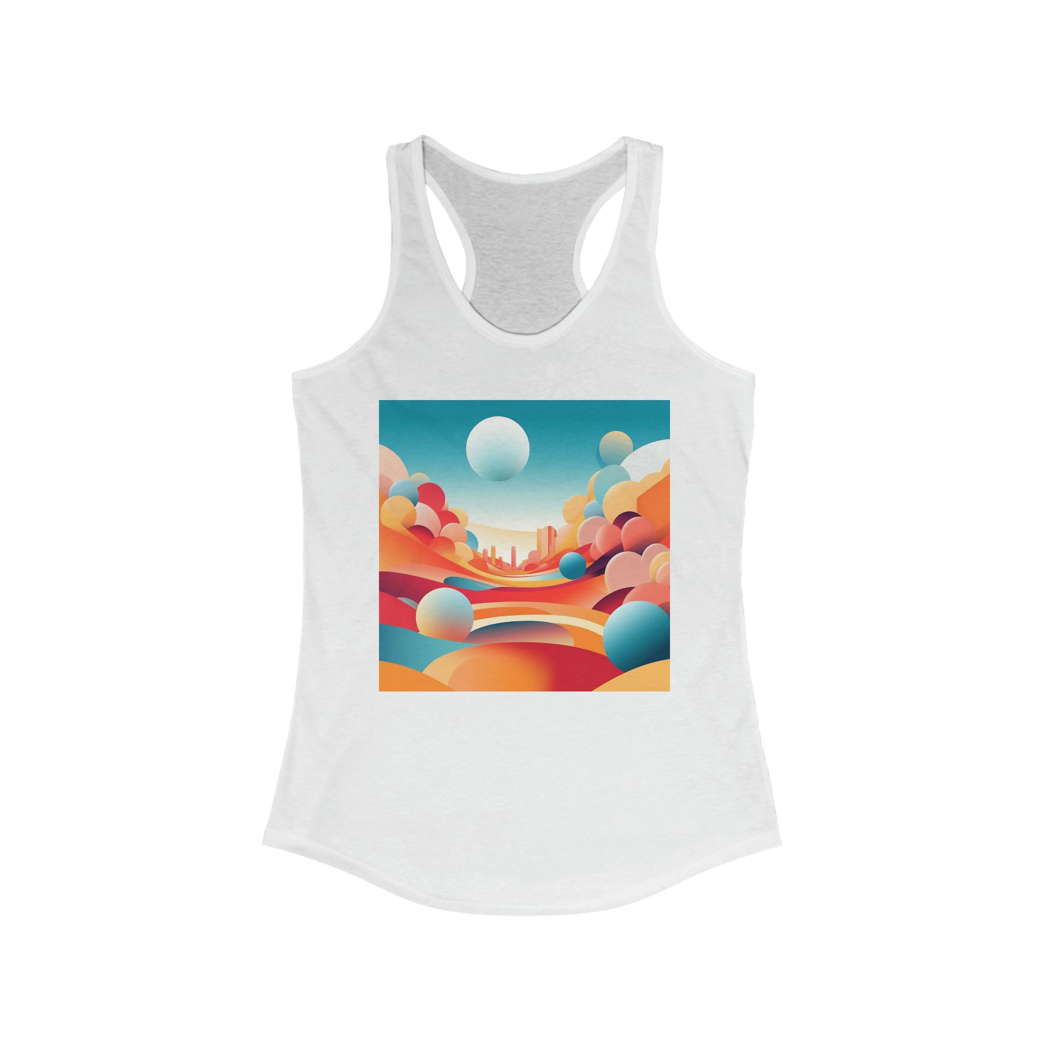 Women's Ideal Racerback Tank - Vector Art Design 10