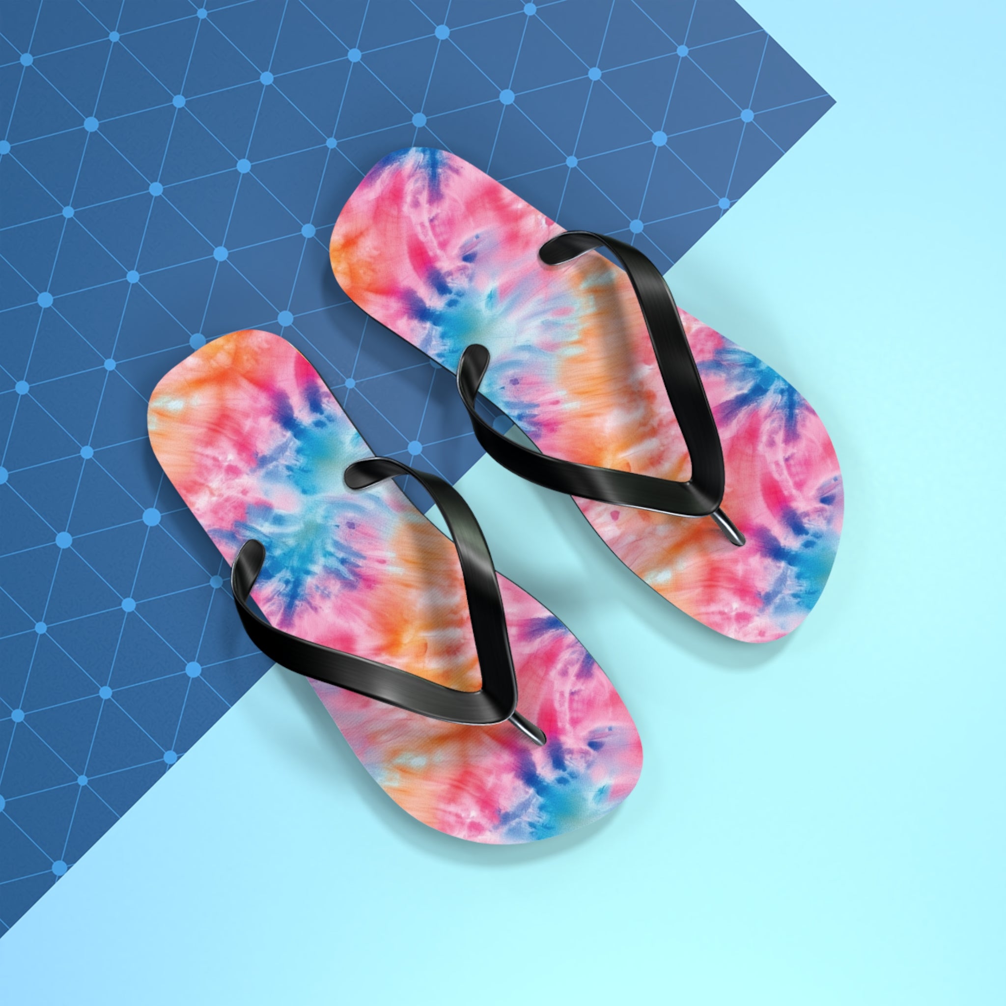 Flip Flops (AOP) - Tie Dye Designs 01