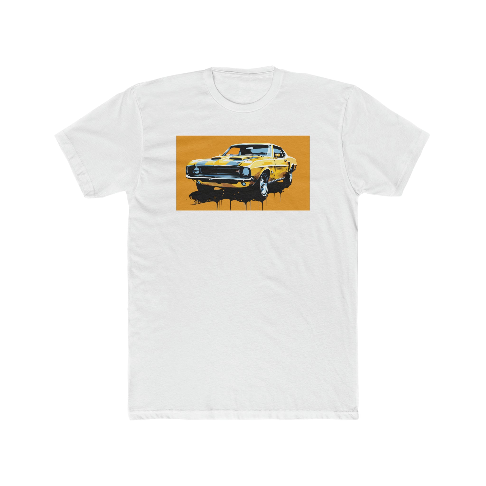 Men's Cotton Crew Tee - Pop Art - Car 03