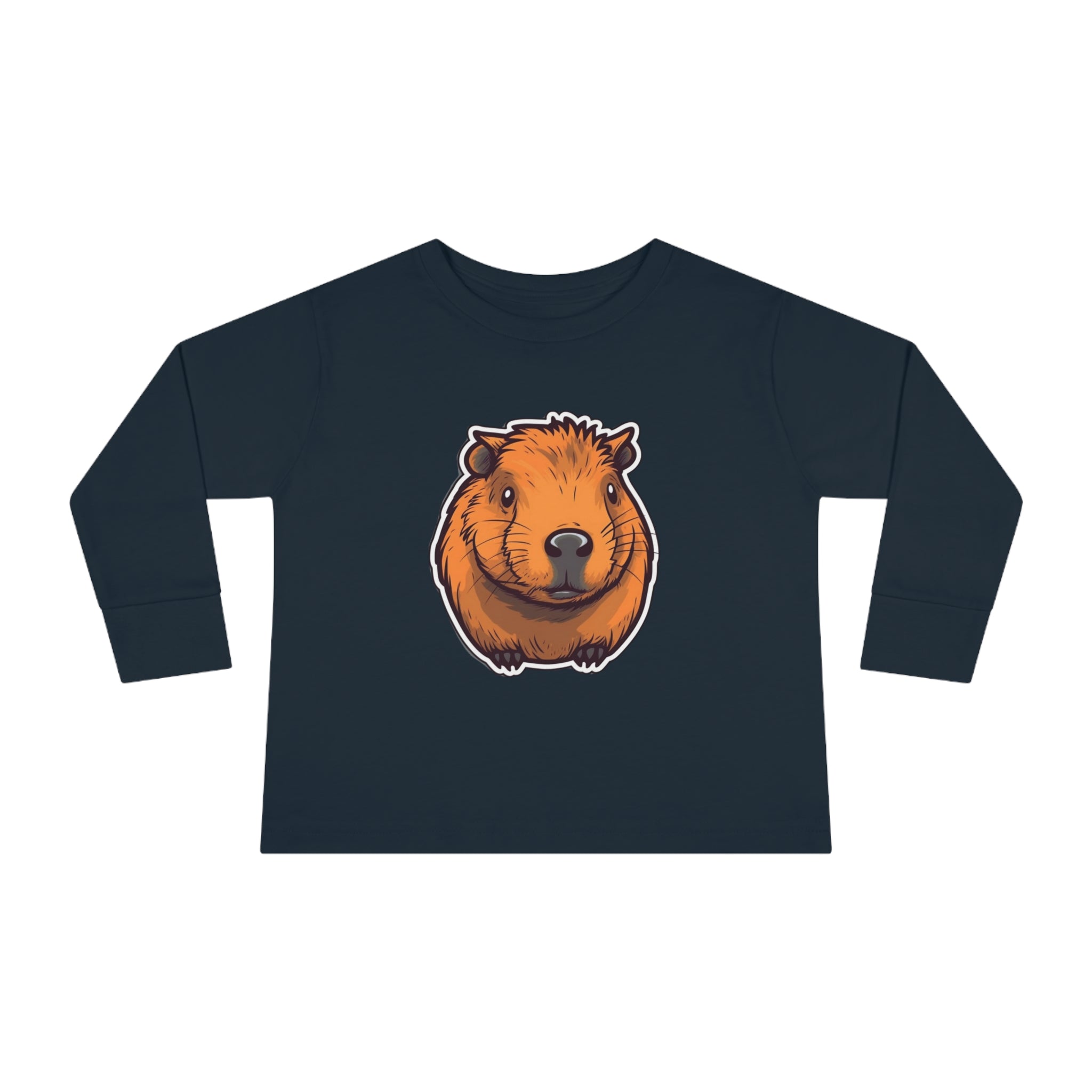 Toddler Long Sleeve Tee - Capybara Pup