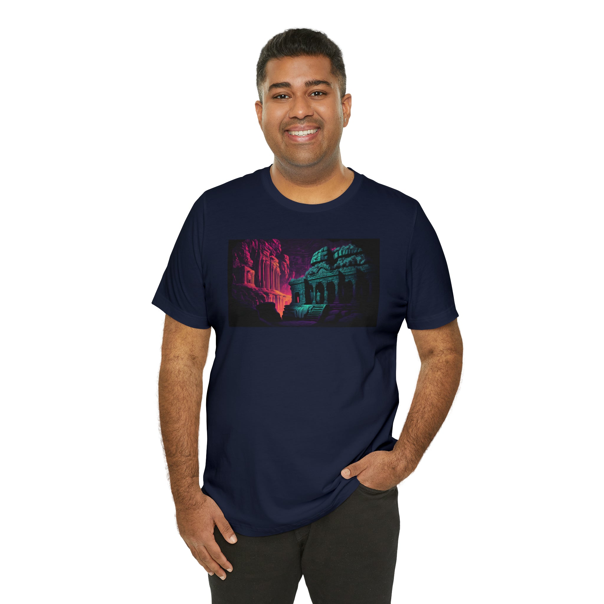 Unisex Jersey Short Sleeve Tee - Ellora Caves, India