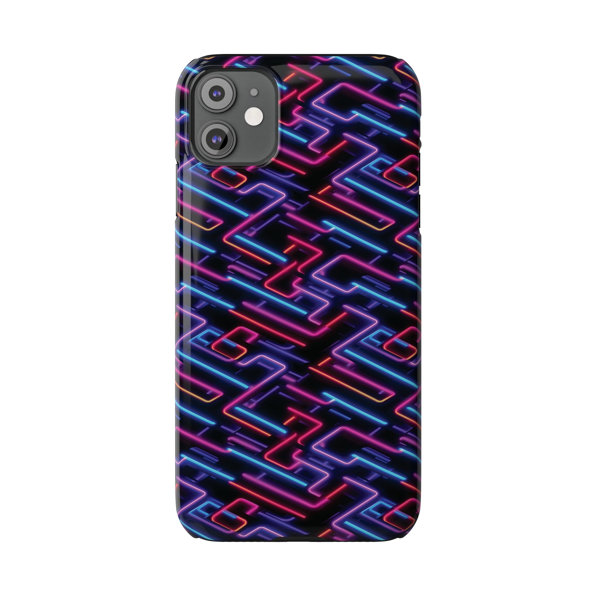 Slim Phone Cases (AOP) - Seamless Neon Designs 01