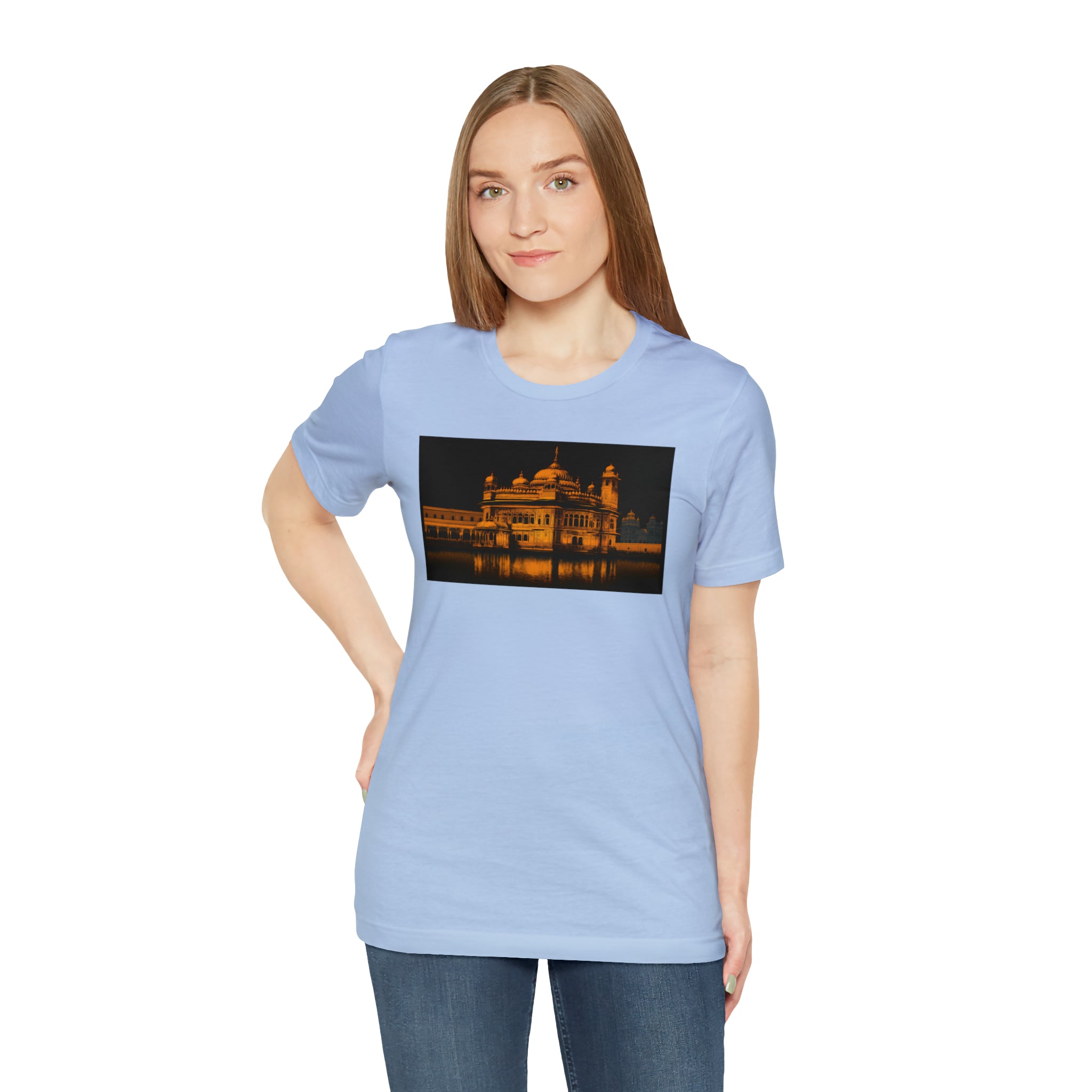 Unisex Jersey Short Sleeve Tee - Golden Temple, India