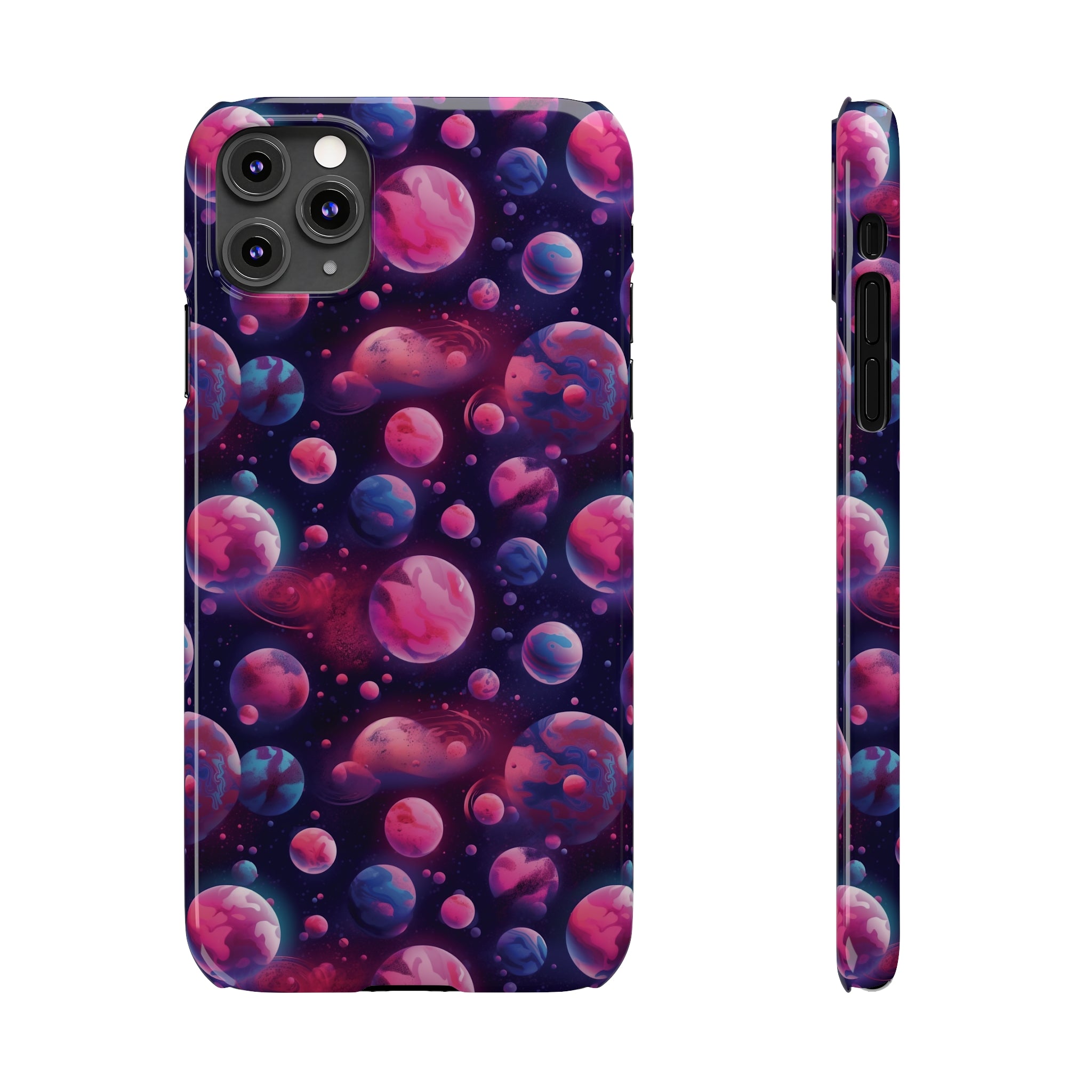 Slim Phone Cases (AOP) - Seamless Fantasy Galaxies 09