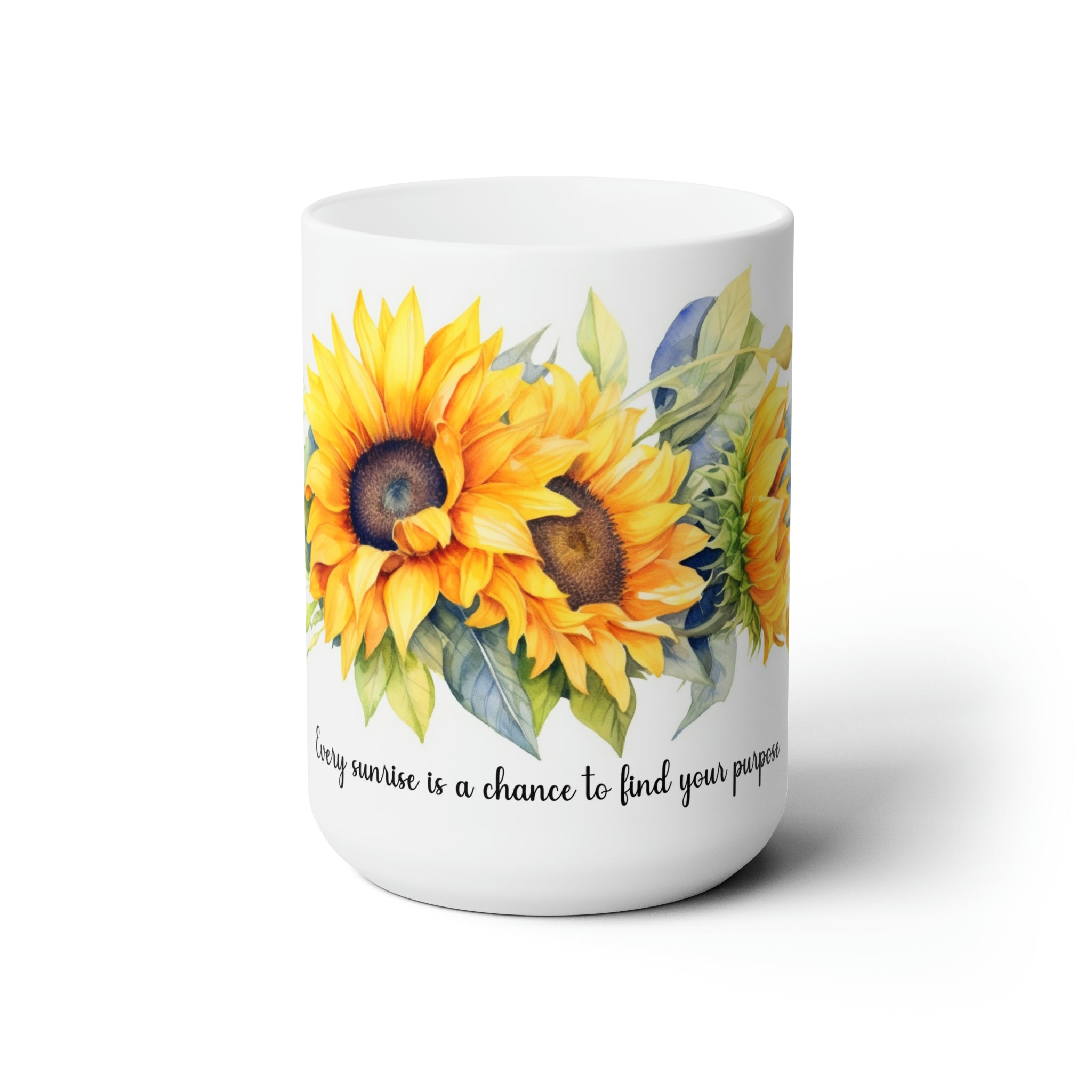 Ceramic Mug 15oz - Sunflower