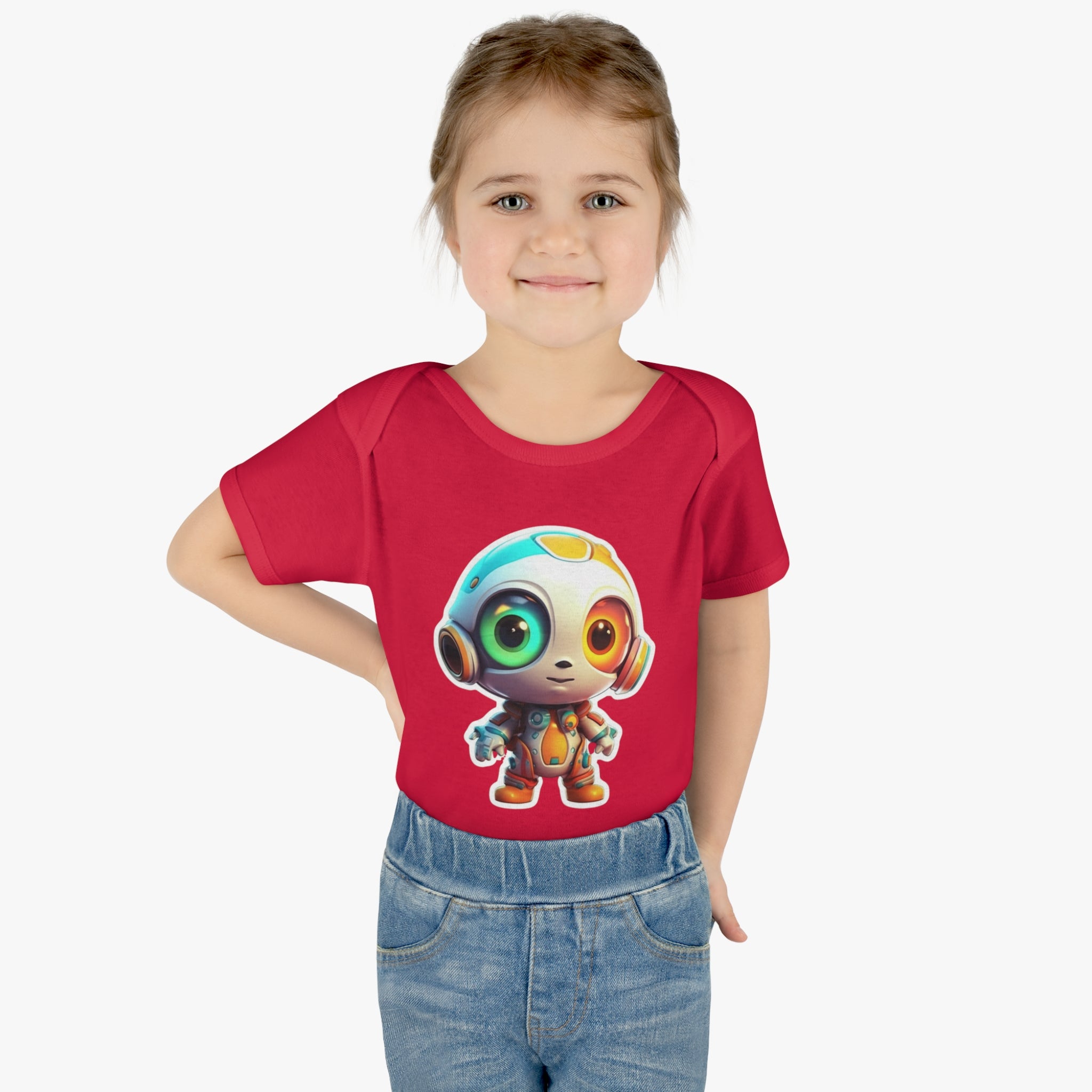 Infant Baby Rib Bodysuit - Buzz, Robot Pop Art 05