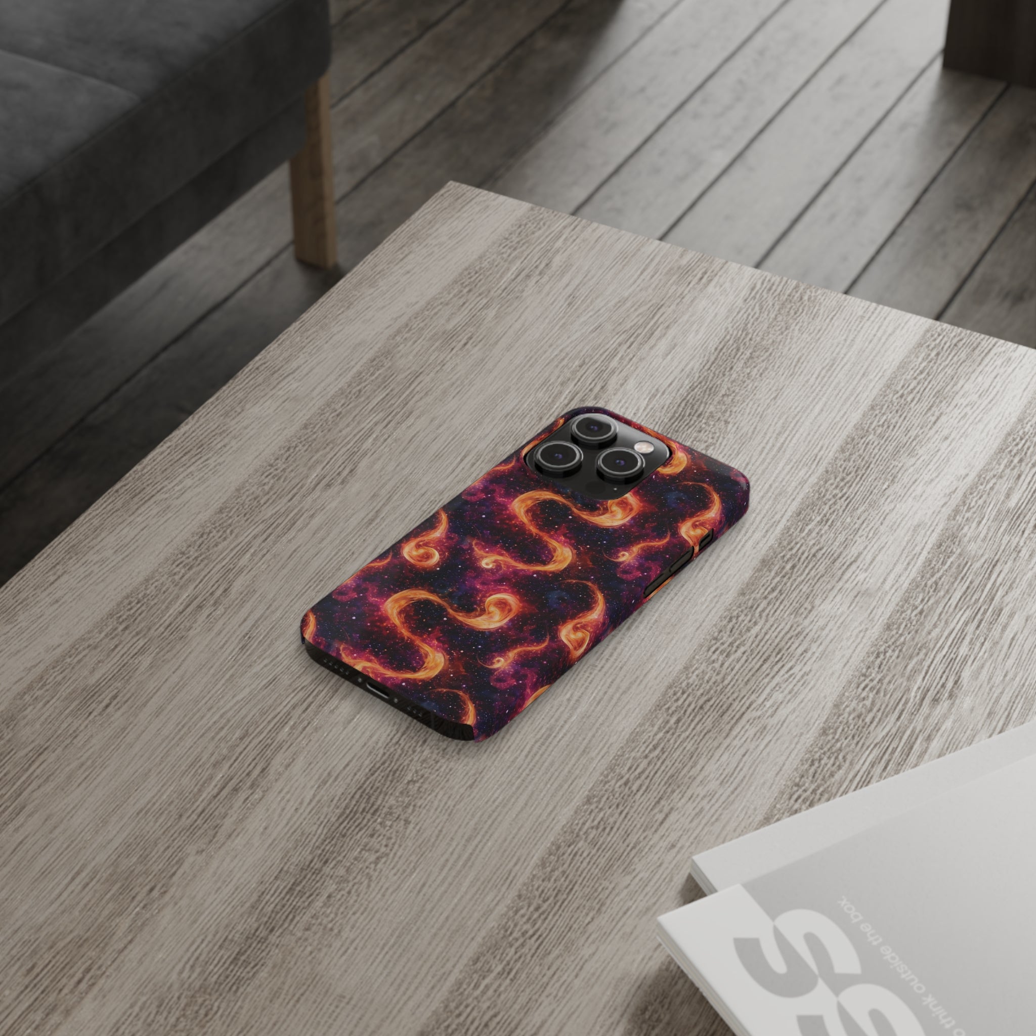 Slim Phone Cases (AOP) - Seamless Fantasy Galaxies 03