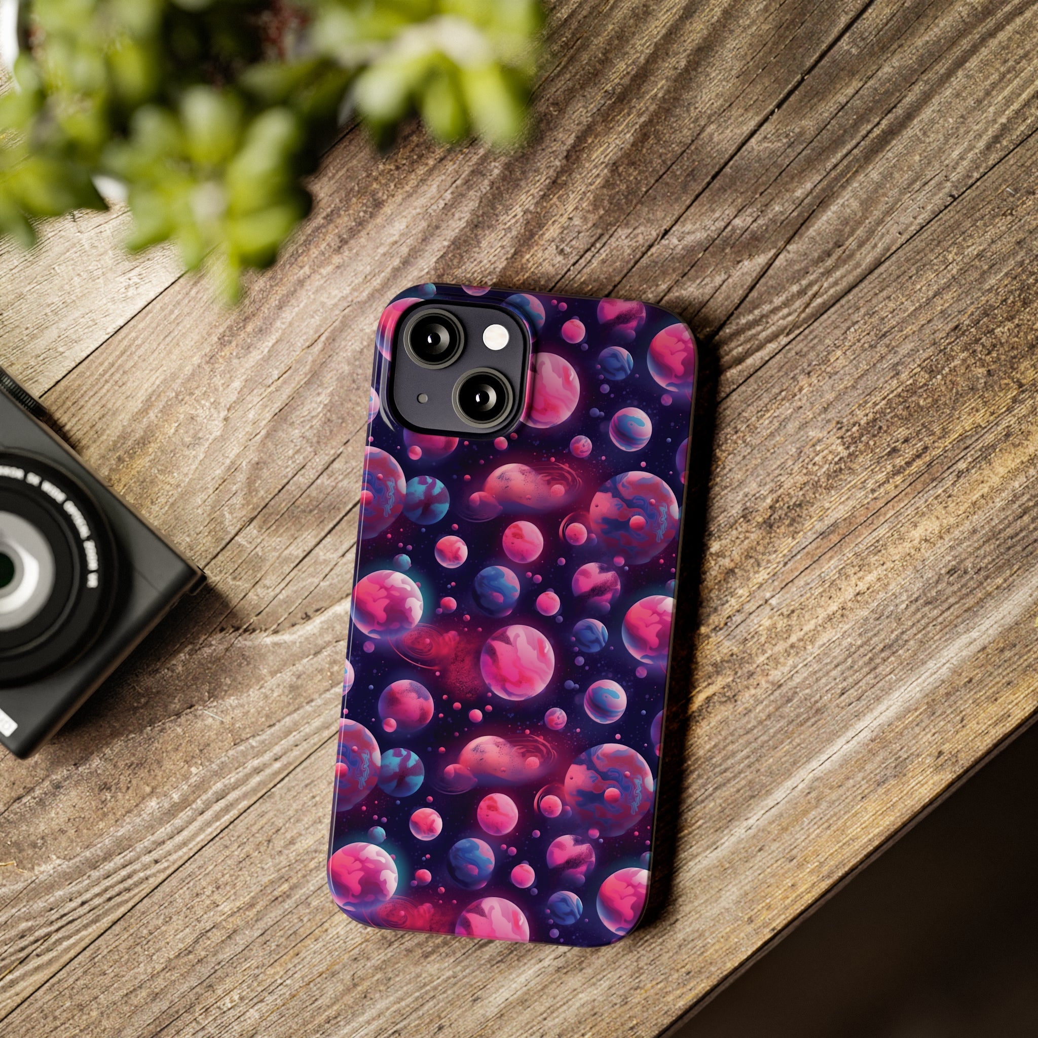 Slim Phone Cases (AOP) - Seamless Fantasy Galaxies 09