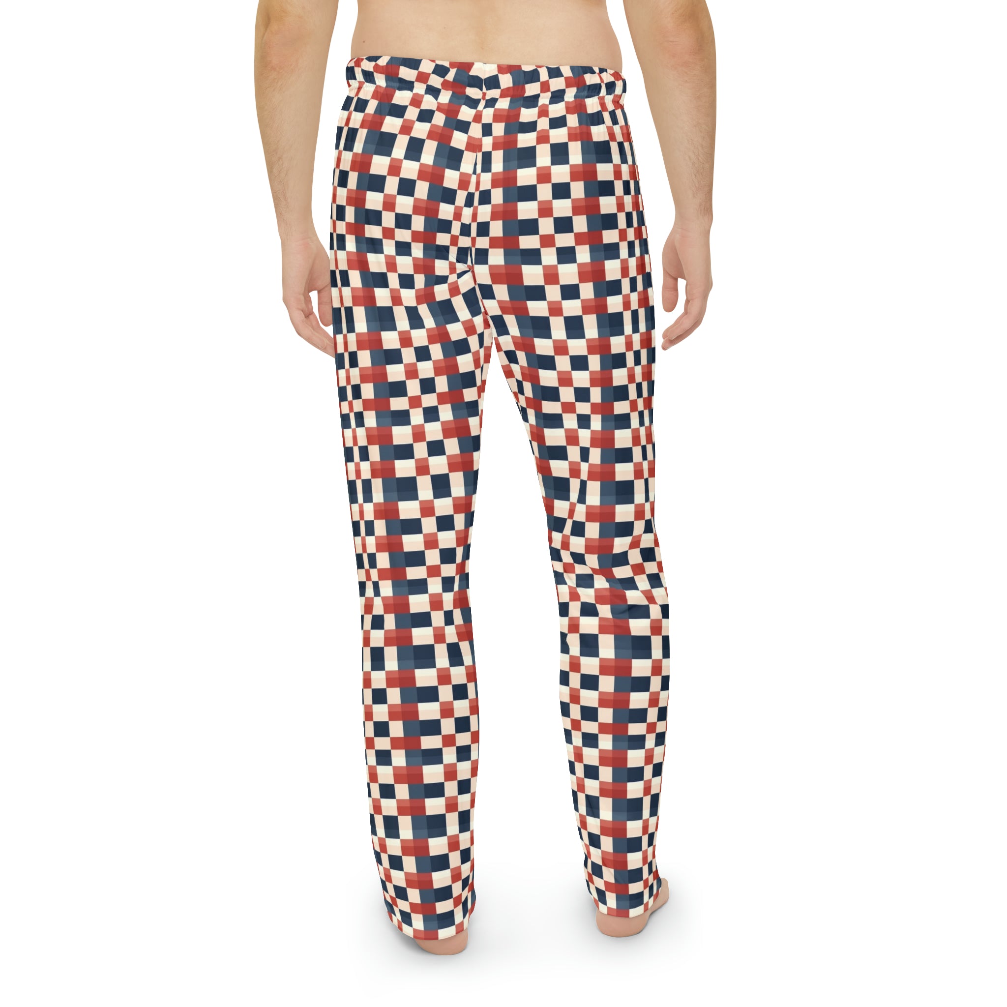 Men's Pajama Pants (AOP) - Seamless Checkered Designs 14