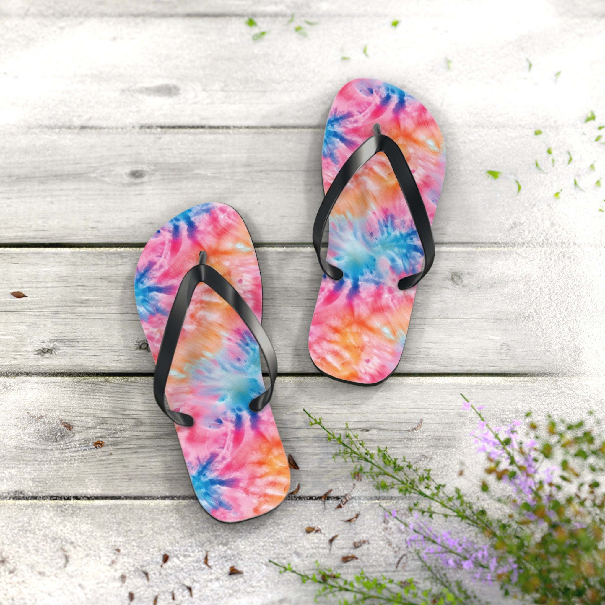 Flip Flops (AOP) - Tie Dye Designs 01