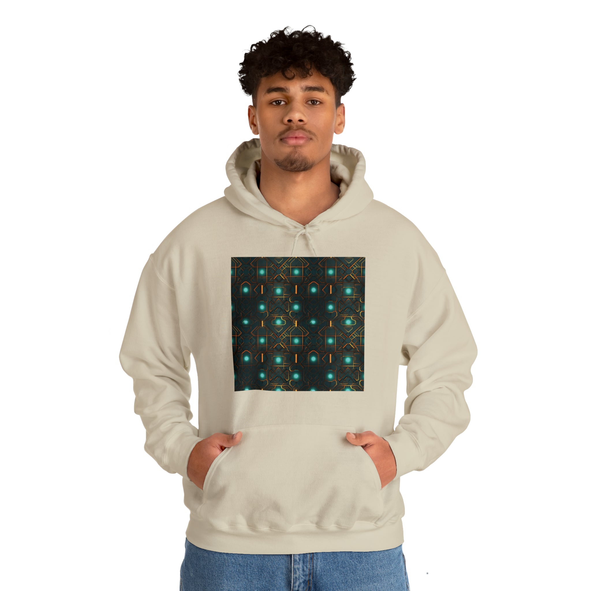 Unisex Heavy Blend™ Hooded Sweatshirt - Abstract Neon Designs 09