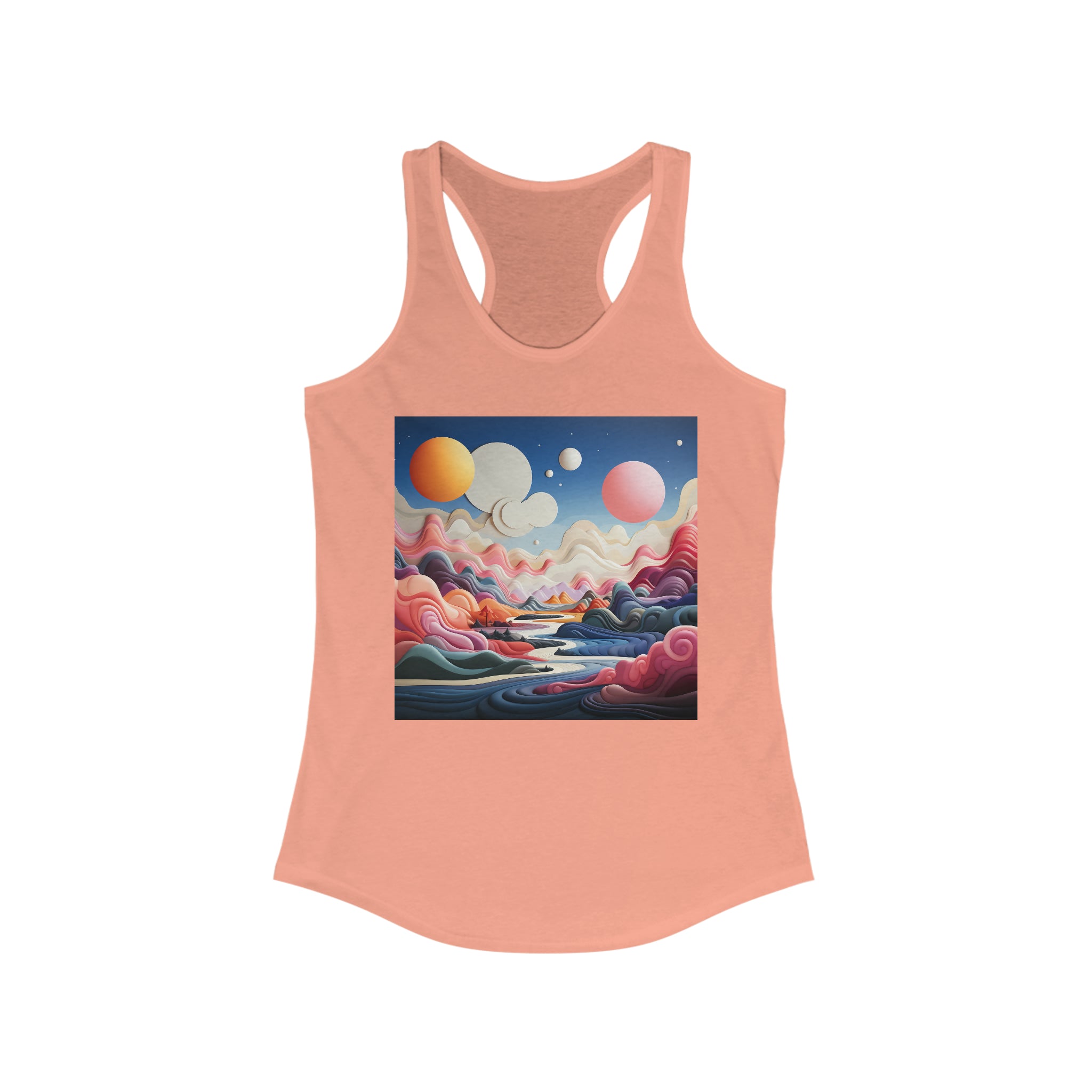 Women's Ideal Racerback Tank - Vector Art Design 20