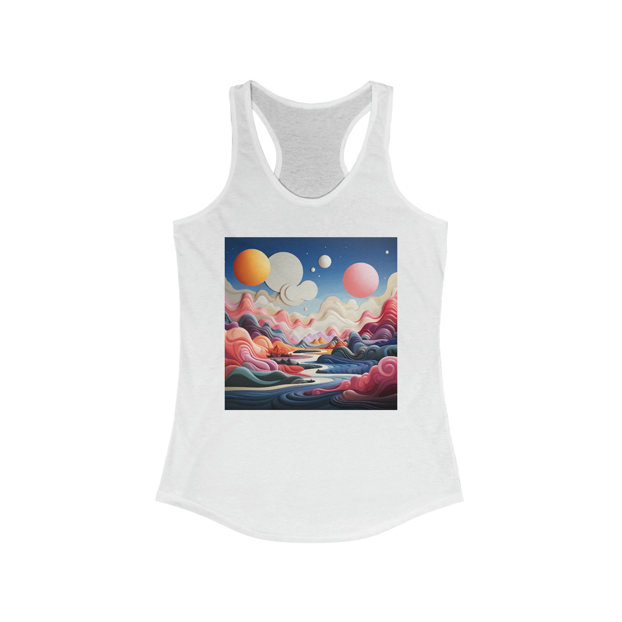 Women's Ideal Racerback Tank - Vector Art Design 20