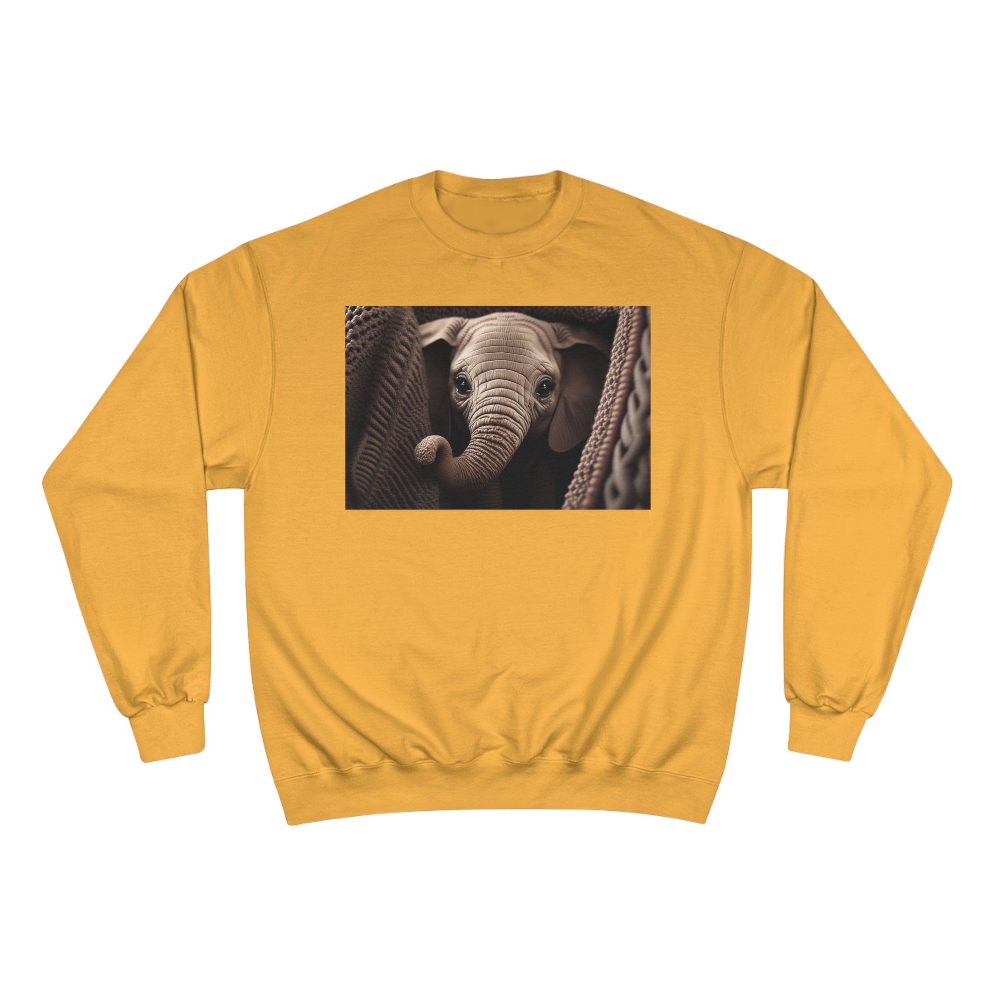 Champion Sweatshirt - Knit Animals, Elephant Calf