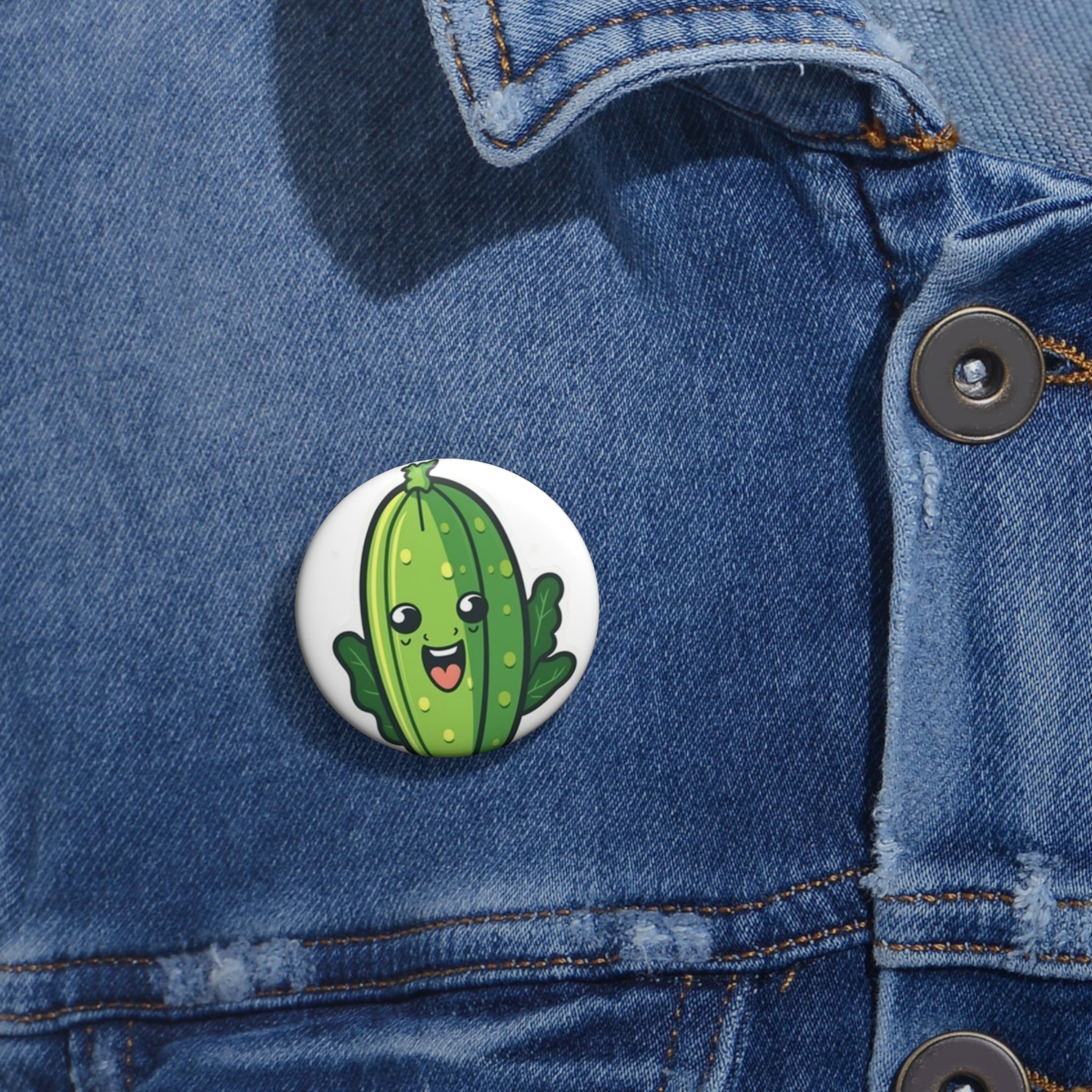 Custom Pin Buttons - Okra