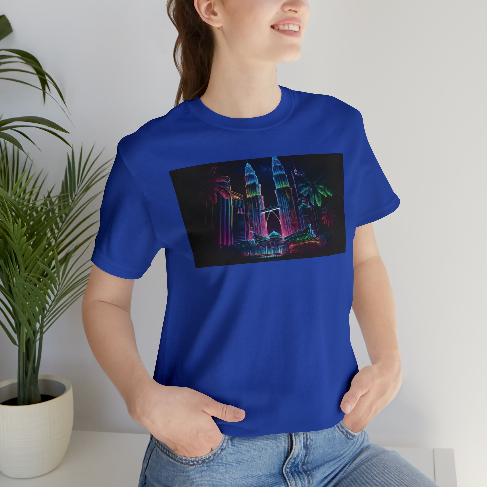 Unisex Jersey Short Sleeve Tee - Petronas Towers, Malaysia