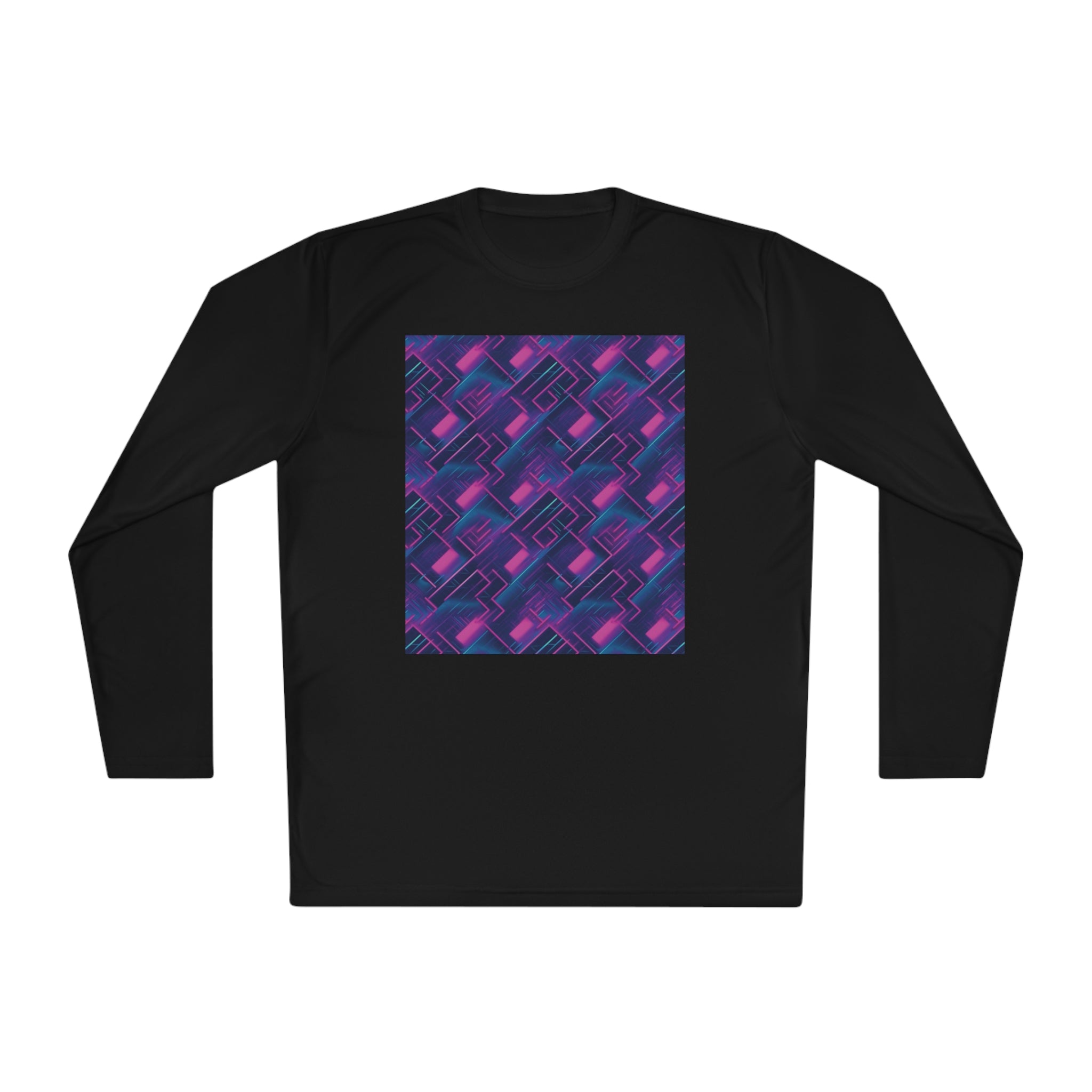 Unisex Lightweight Long Sleeve Tee (AOP) - Abstract Designs 04