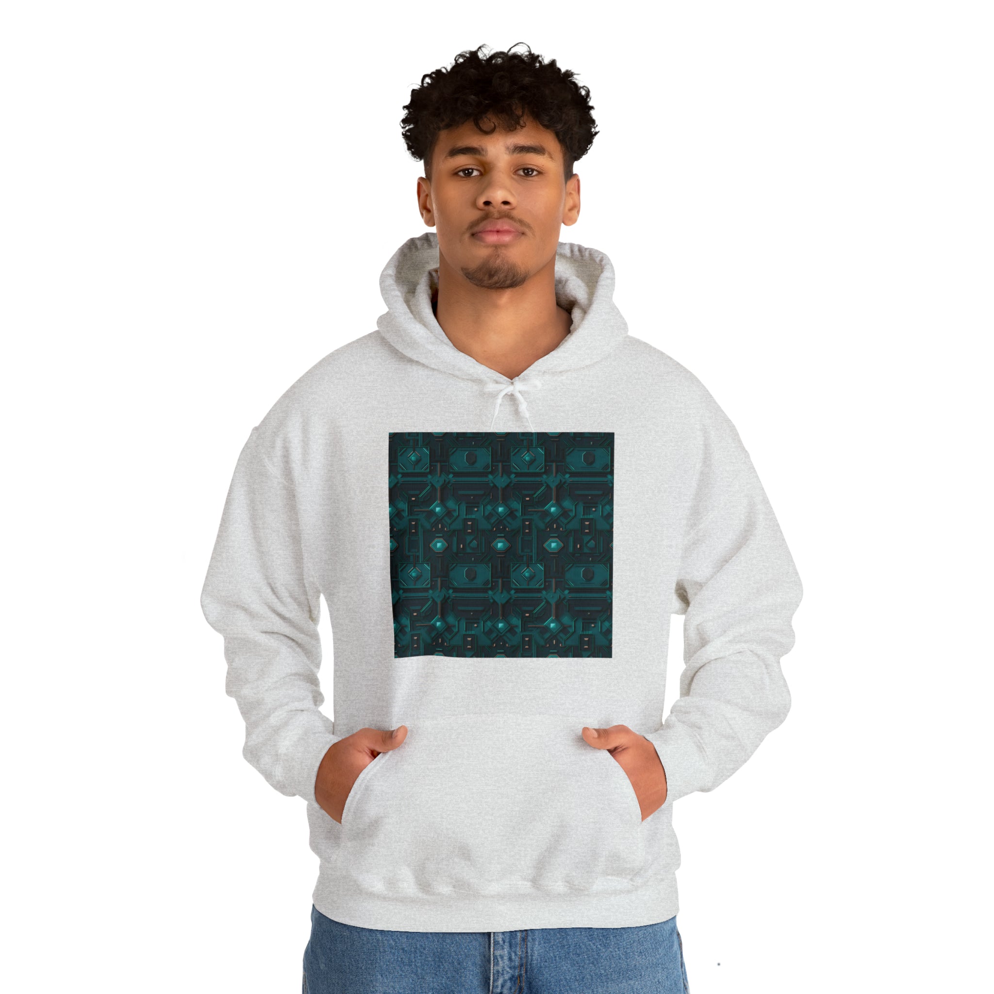 Unisex Heavy Blend™ Hooded Sweatshirt - Abstract Neon Designs 10