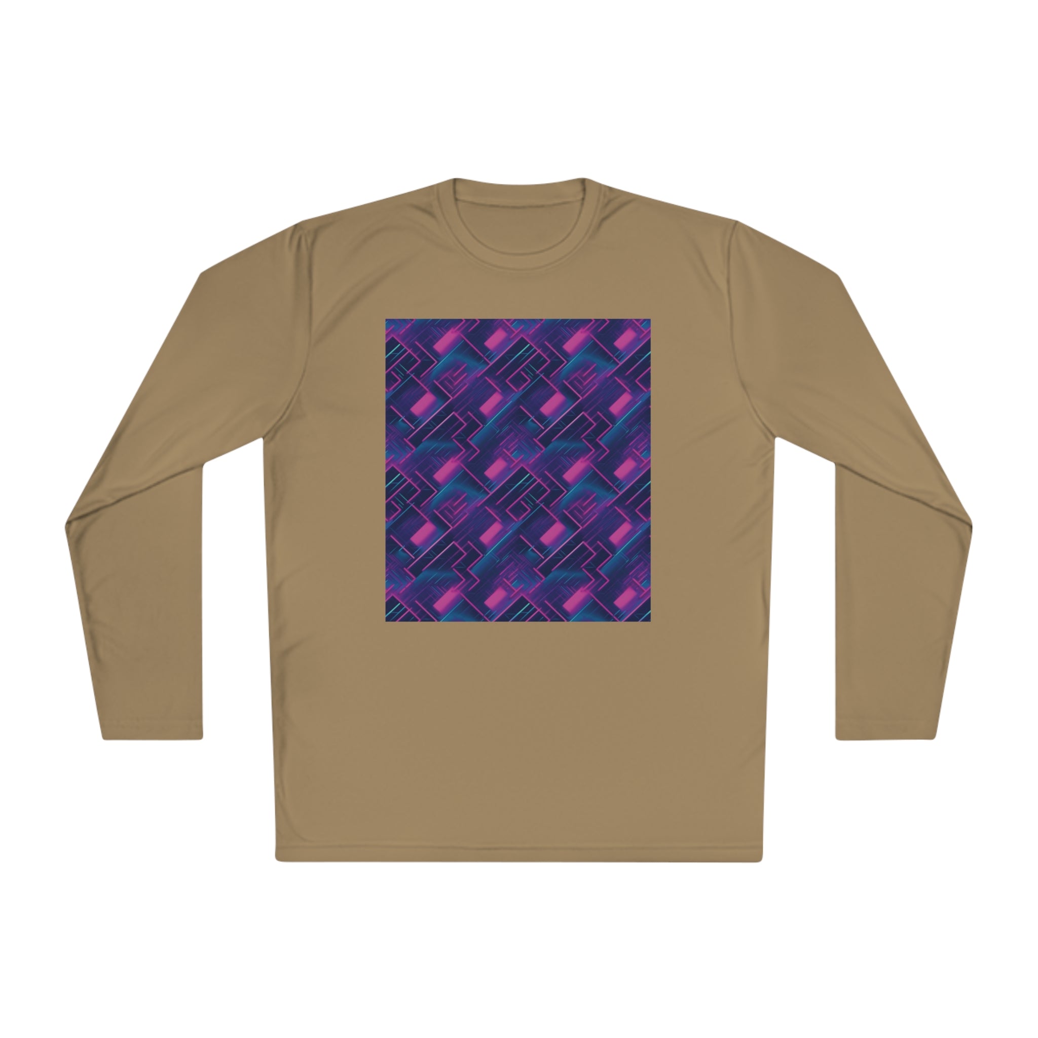 Unisex Lightweight Long Sleeve Tee (AOP) - Abstract Designs 04