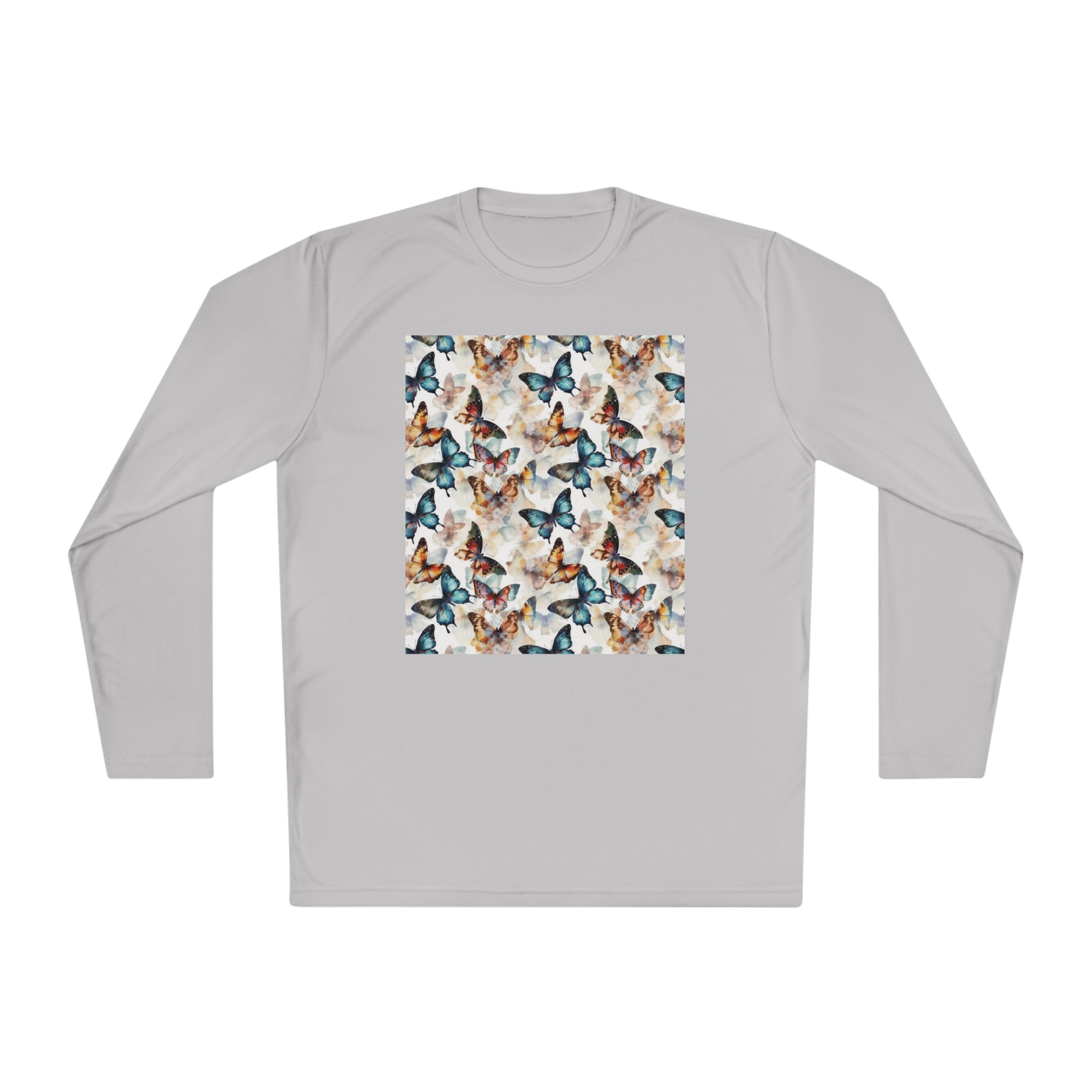 Unisex Lightweight Long Sleeve Tee (AOP) - Abstract Designs 08