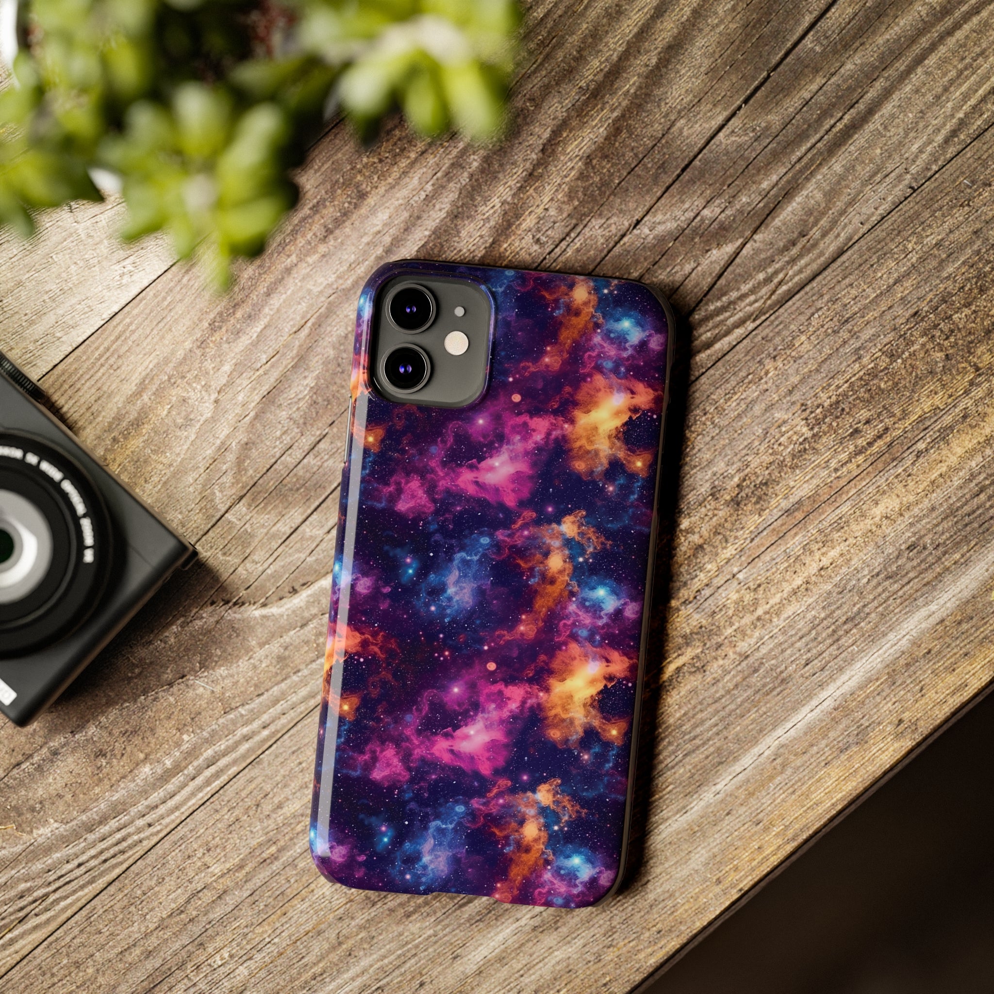 Slim Phone Cases (AOP) - Seamless Fantasy Galaxies 06