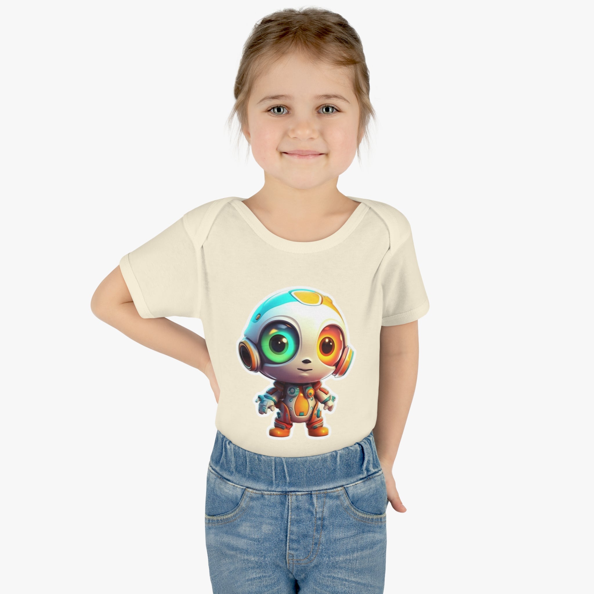 Infant Baby Rib Bodysuit - Buzz, Robot Pop Art 05