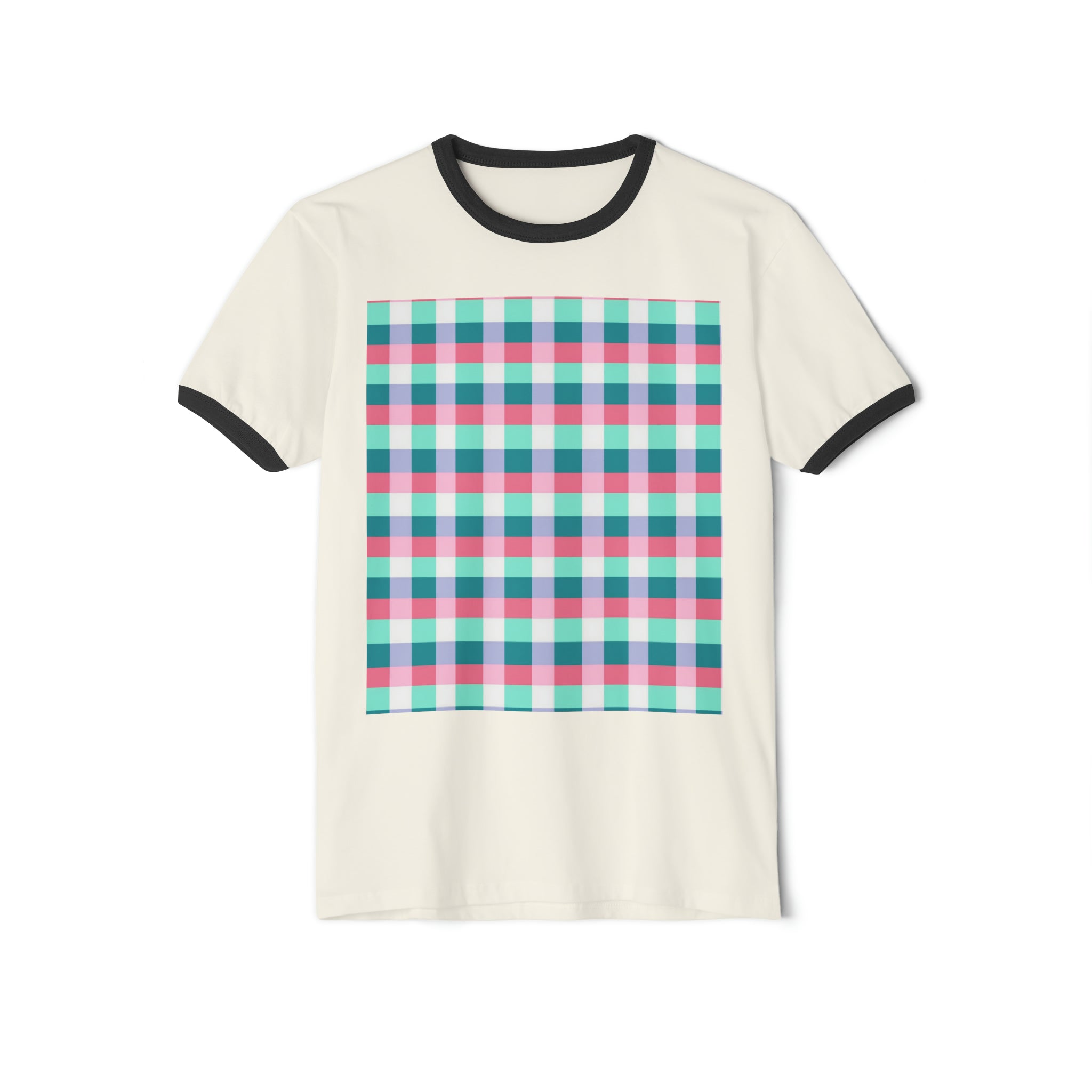 Unisex Cotton Ringer T-Shirt - Abstract Designs 03