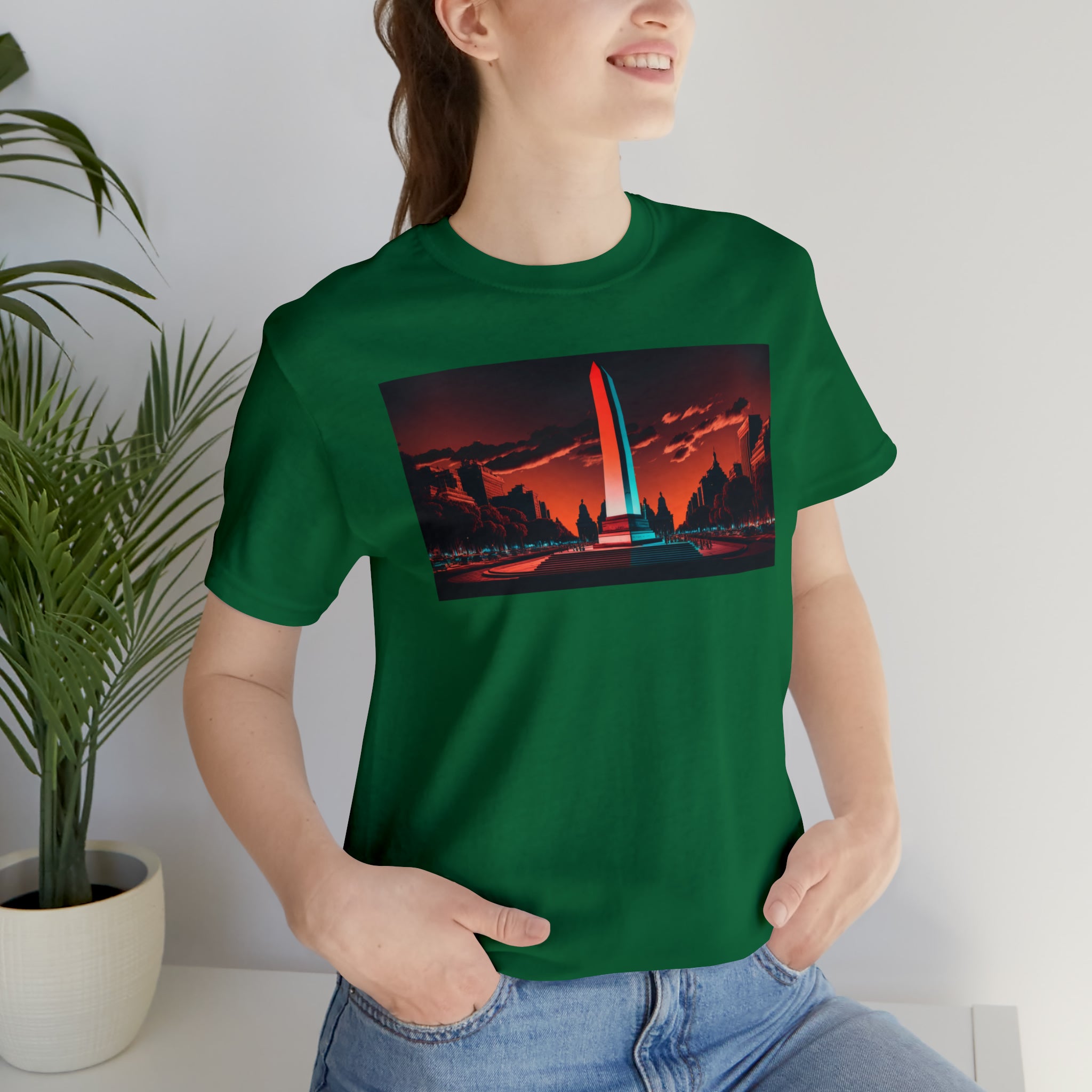 Unisex Jersey Short Sleeve Tee -Obelisco de Buenos Aires, Argentina