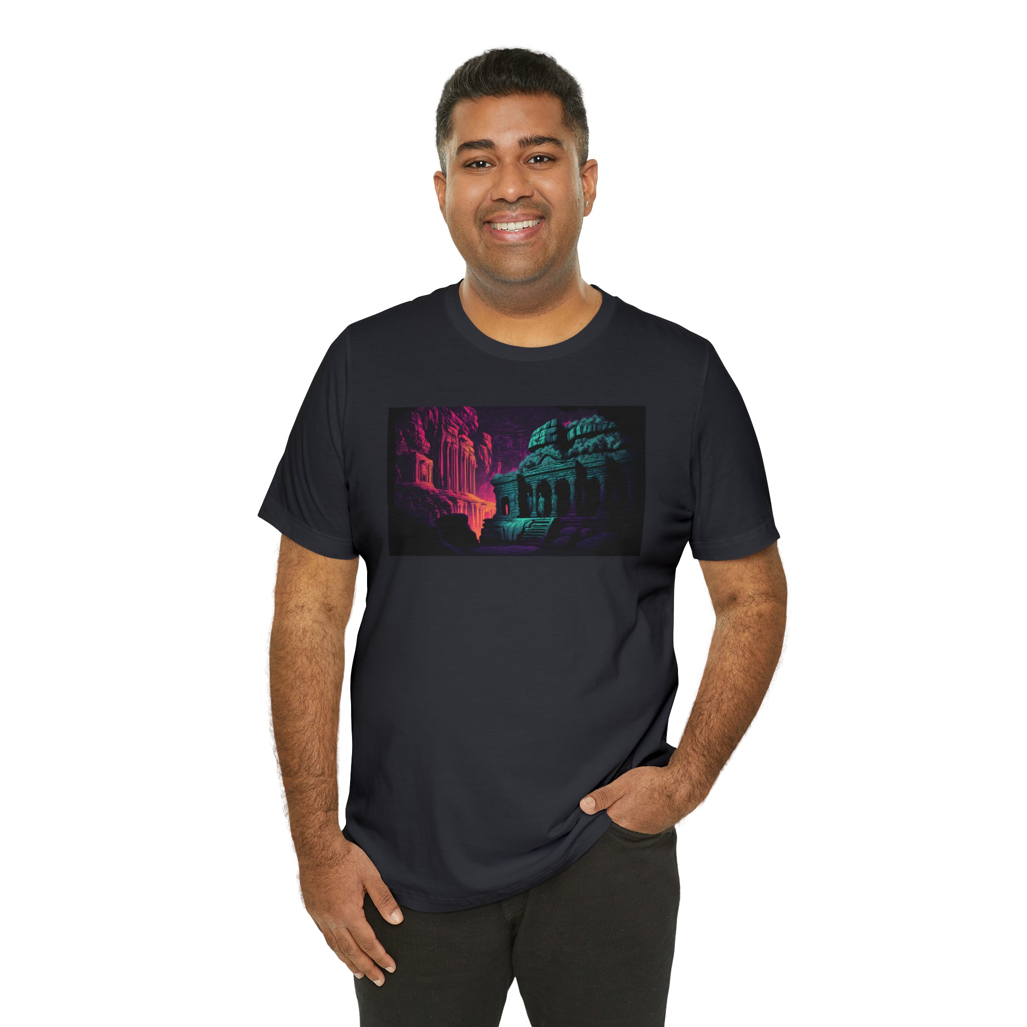 Unisex Jersey Short Sleeve Tee - Ellora Caves, India